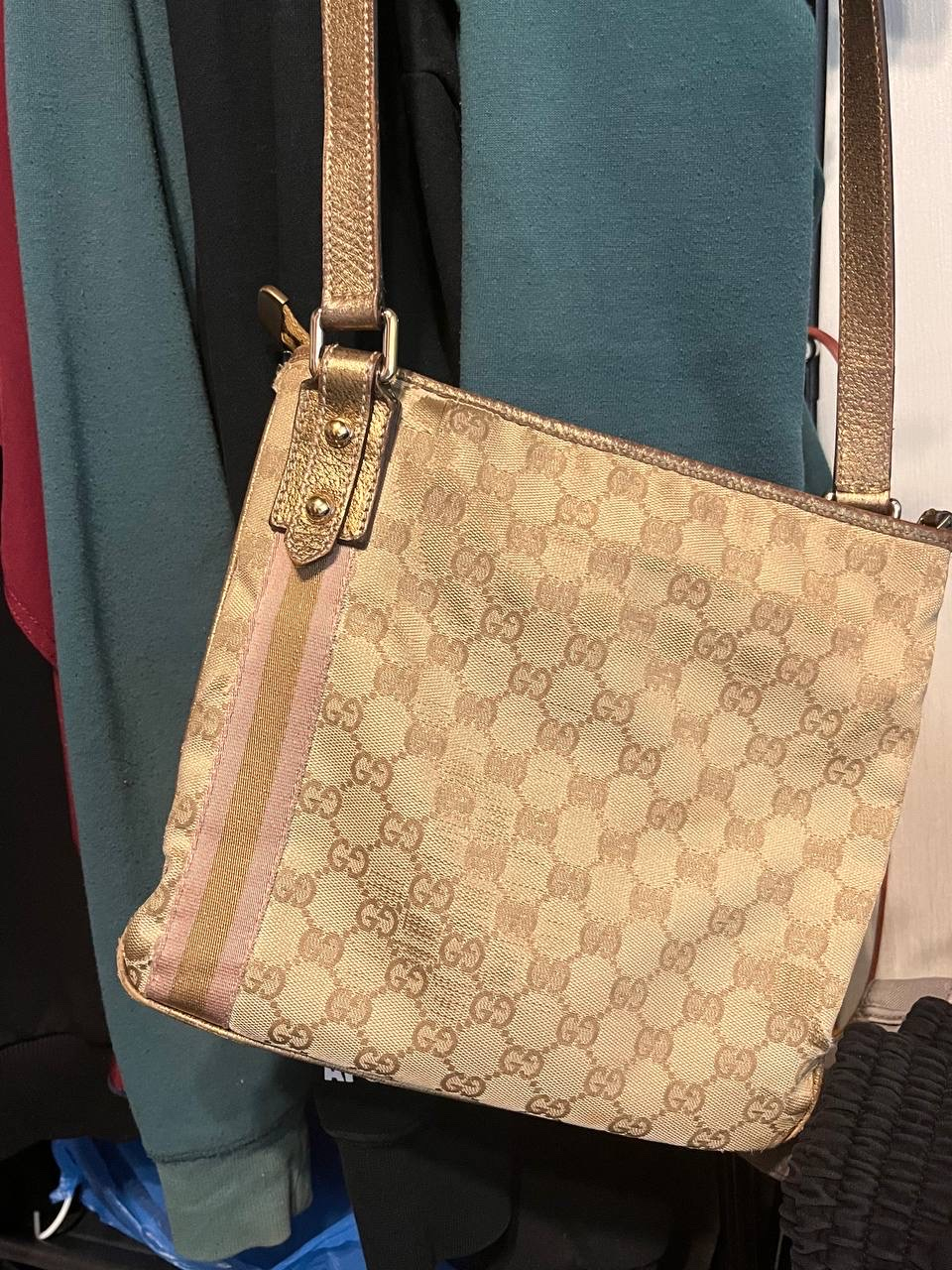 Gucci GG Canvas Abbey D-ring Bag, миниатюра 1