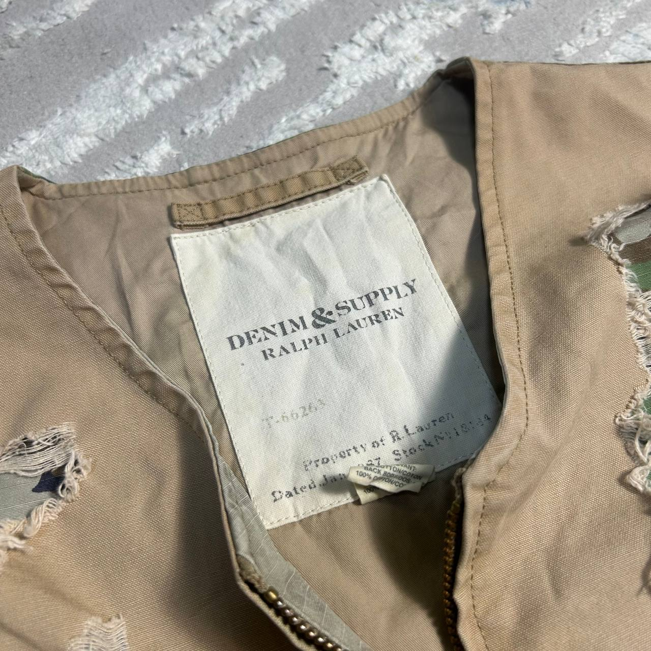 Denim & Supply Ralph Lauren Distressed Camo Patch Vest, миниатюра 3