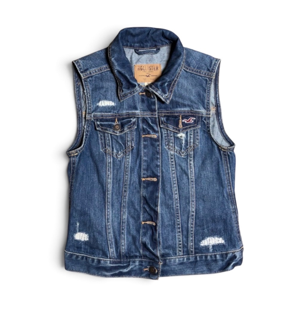 Hollister Жилет джинсовый, миниатюра 1