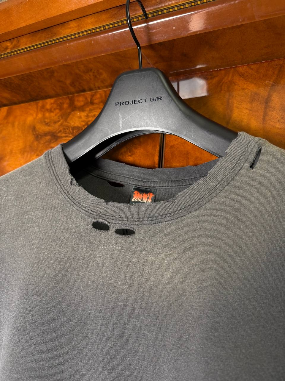 SOULDIVE Classic Vintage Gray T-shirt, миниатюра 3