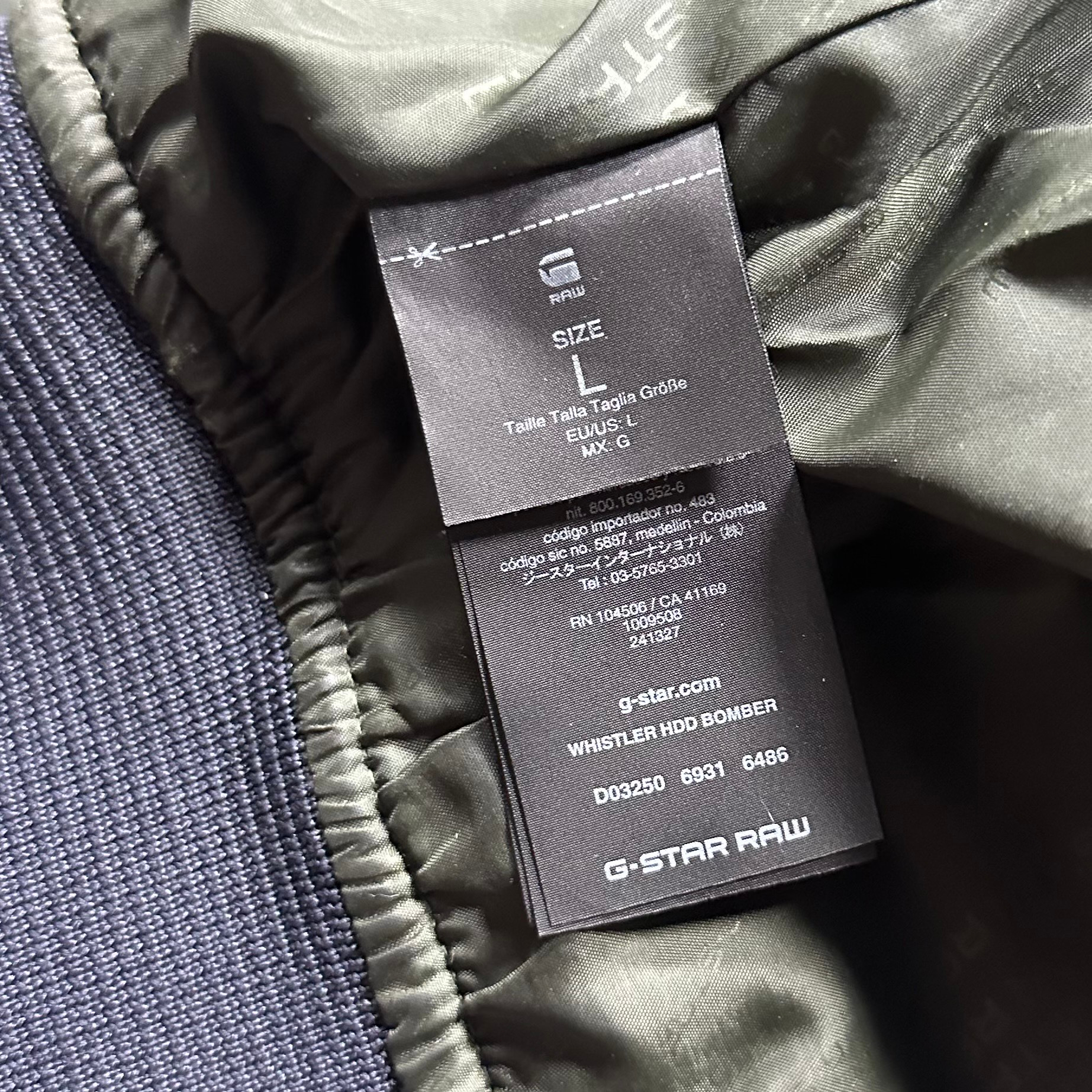 G Star Raw Whistler HDD bomber down, миниатюра 6