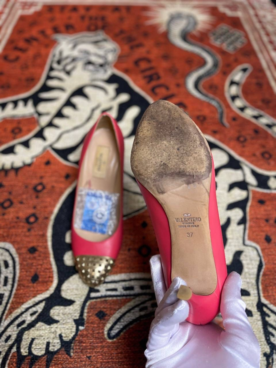 Valentino Rockstud Cap-Toe Pumps, миниатюра 3