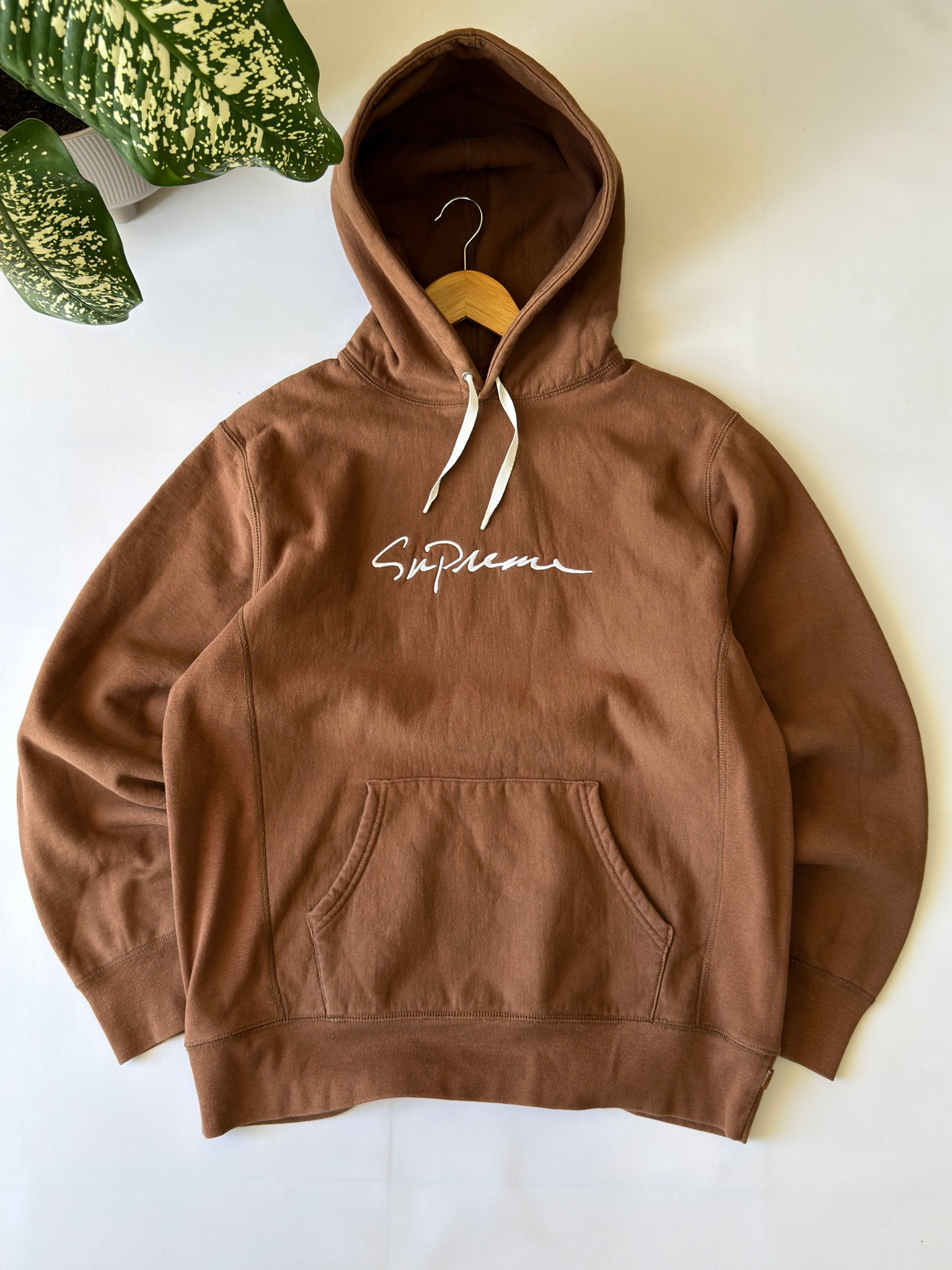Supreme Classic Script Hoodie FW 18, миниатюра 1