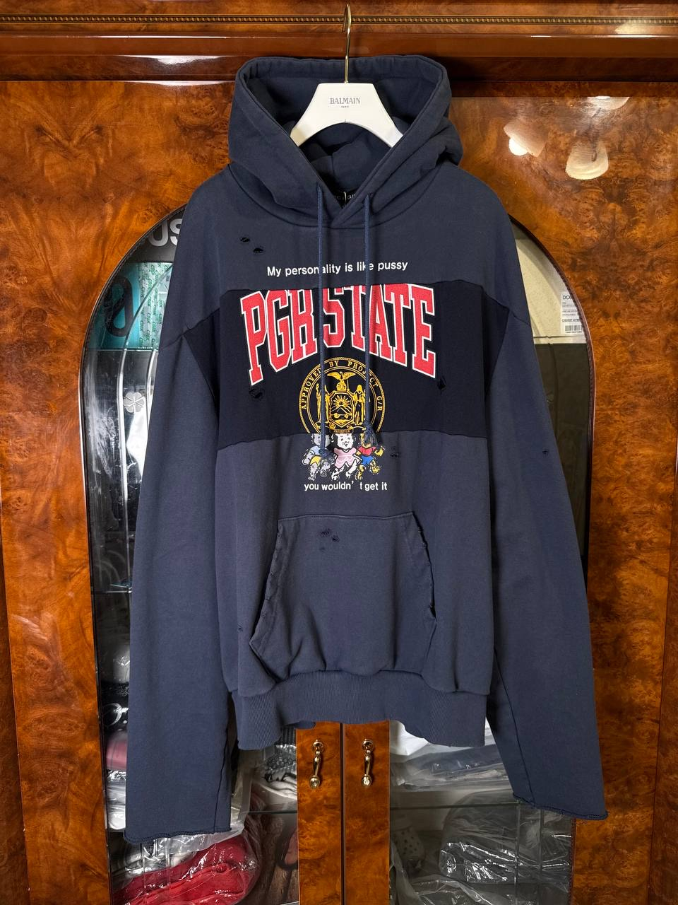 Project G/R PGR STATE Reworked Sport Navy Hoodie, миниатюра 1