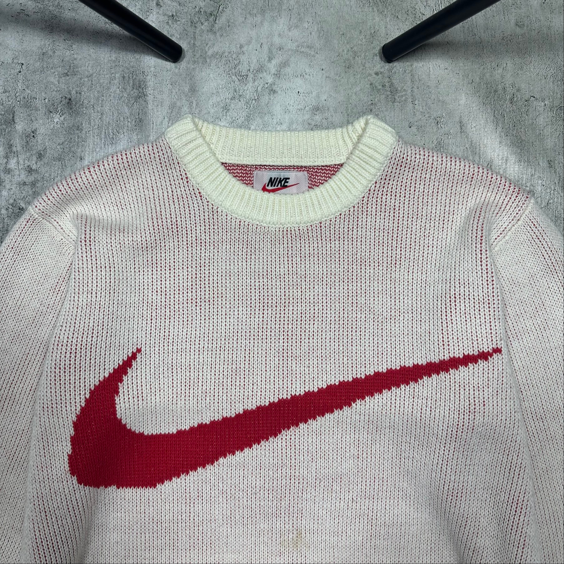 Nike x Supreme SS19 Swoosh knit sweater crossover printing, миниатюра 4