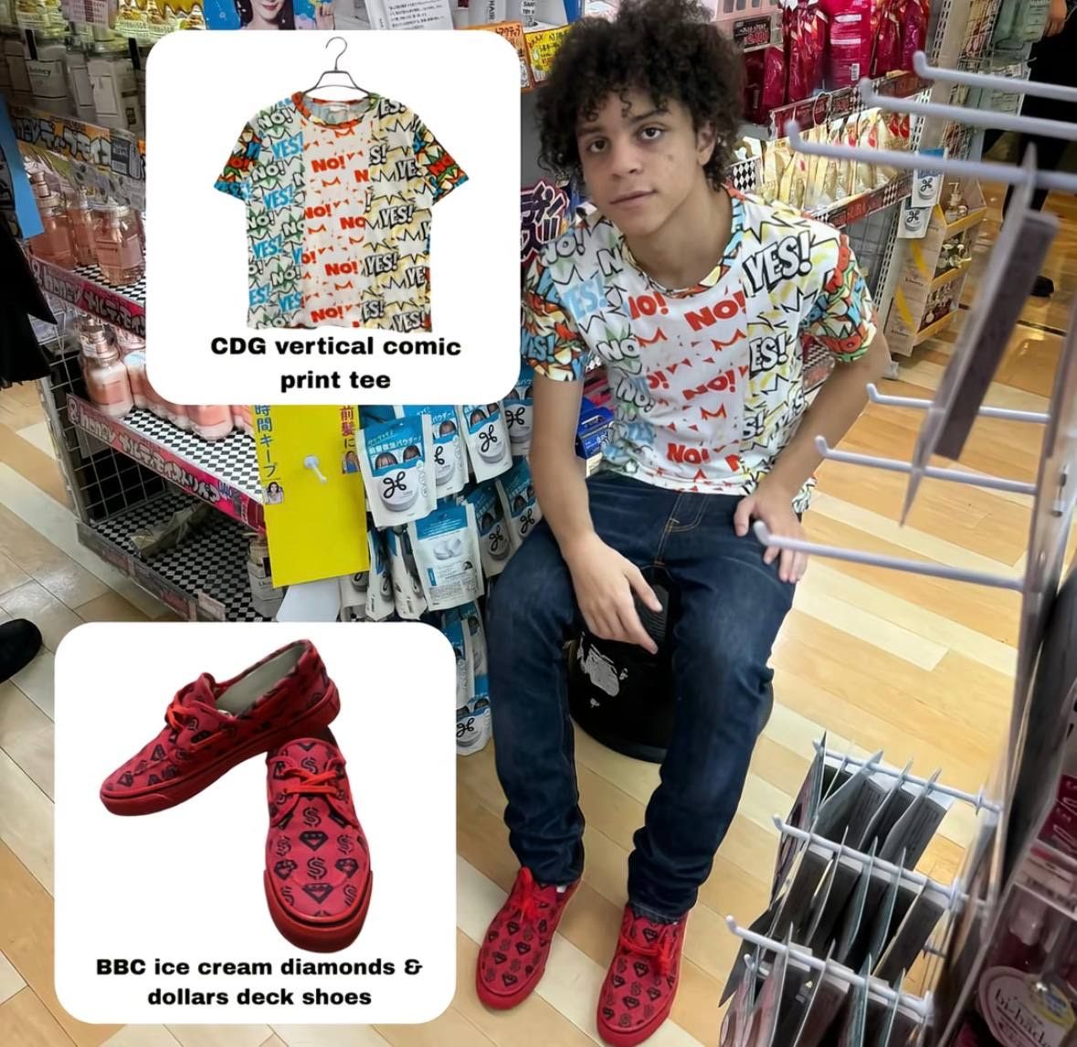 comme des garcons comic vertical yes no, миниатюра 7