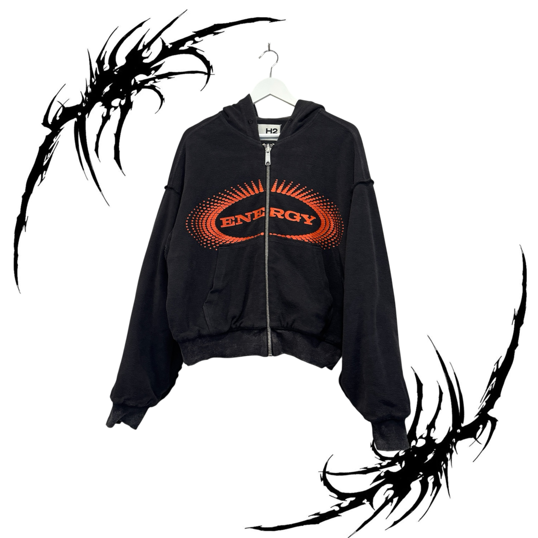 Heron Preston x H&M reversible zip-though hoodie, миниатюра 1