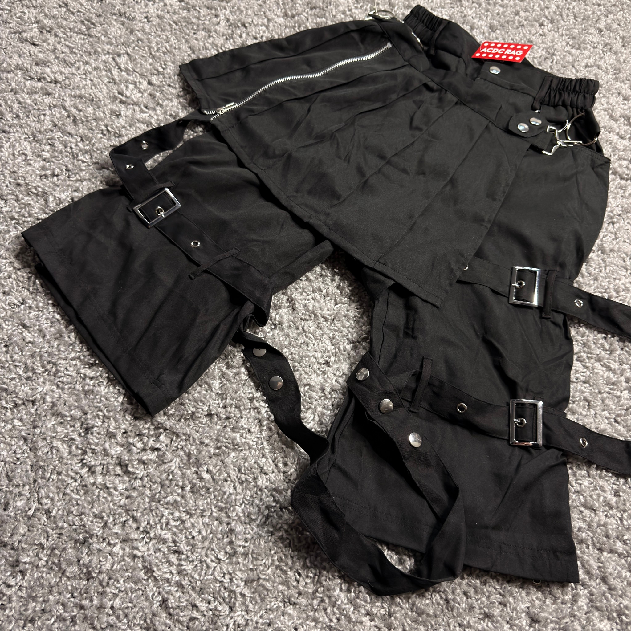 ACDC RAG SHORTENED BONDAGE PANTS, миниатюра 9