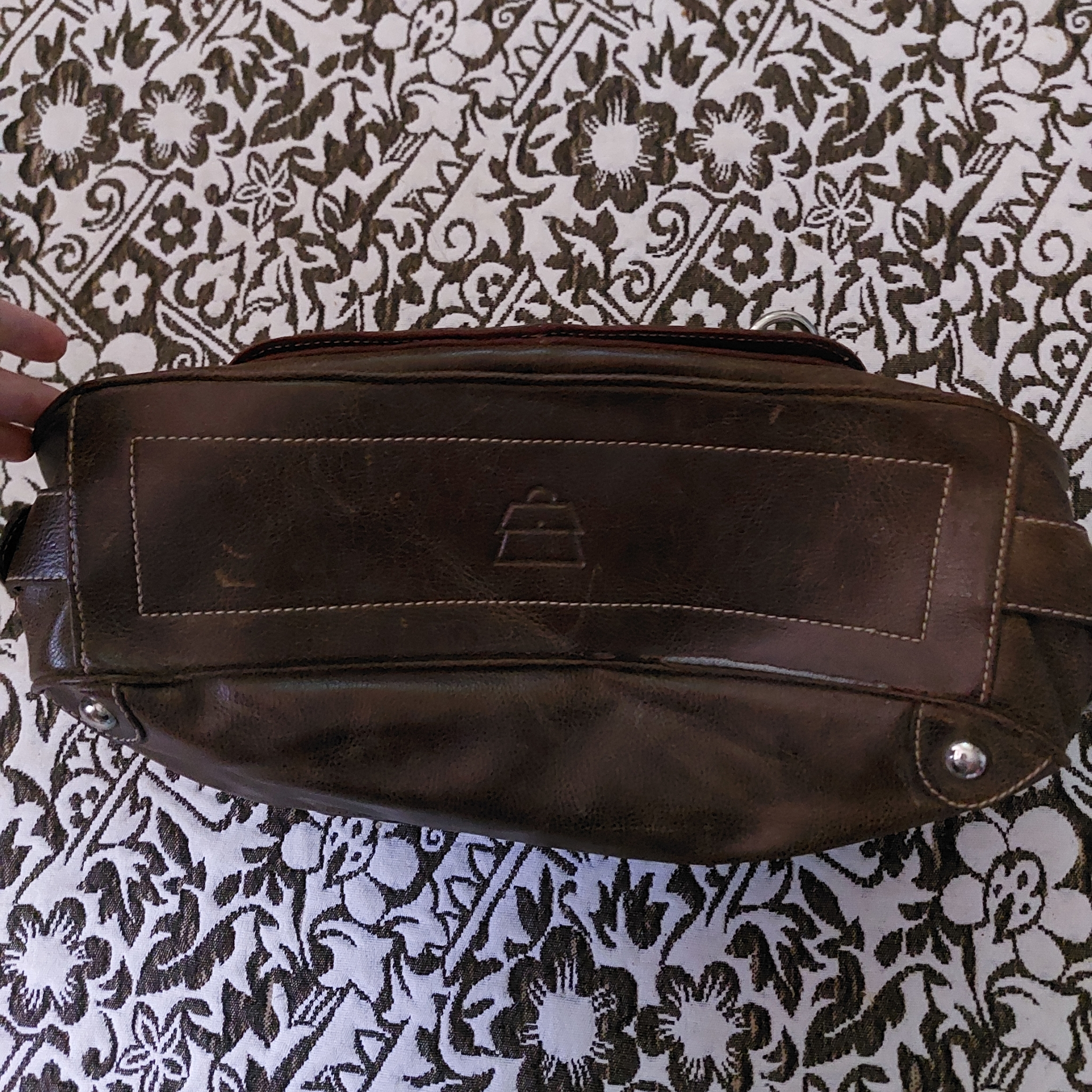 Kathy Van Zeeland brown buckle leather, миниатюра 5