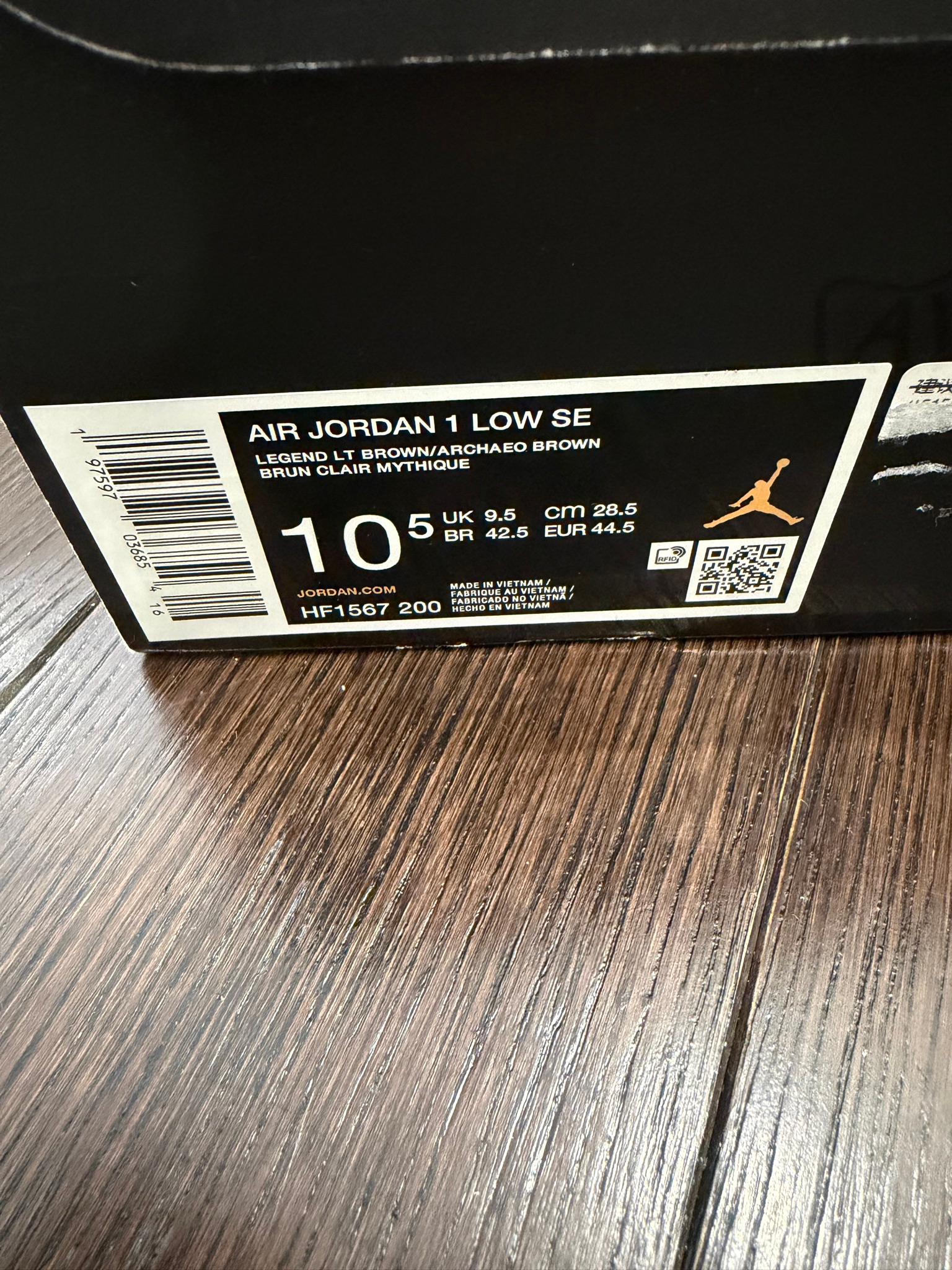Nike x Air Jordan Air Jordan 1 low Legendary Light Brown, миниатюра 7
