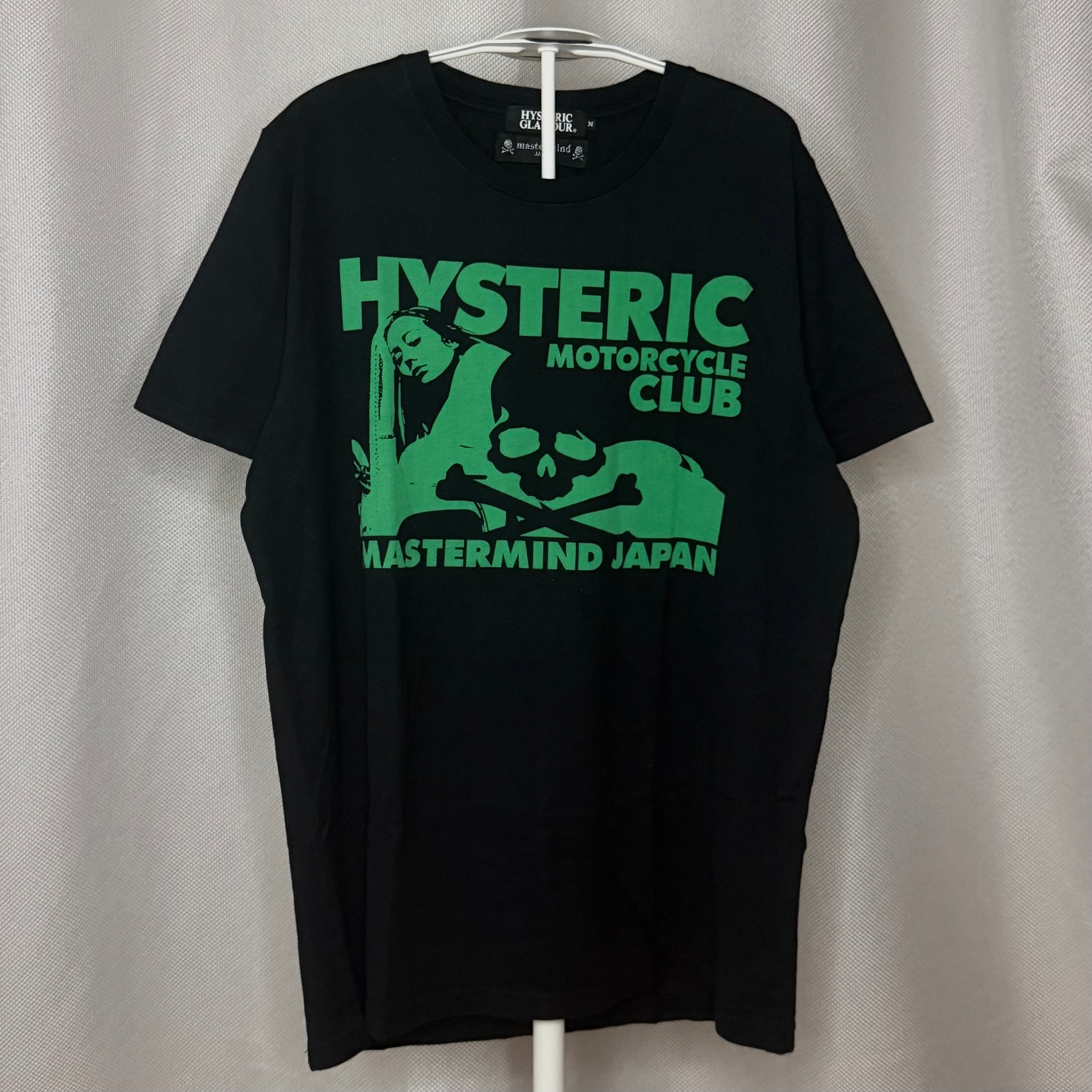 Hysteric Glamour x Mastermind Japan Футболка Черная, миниатюра 1