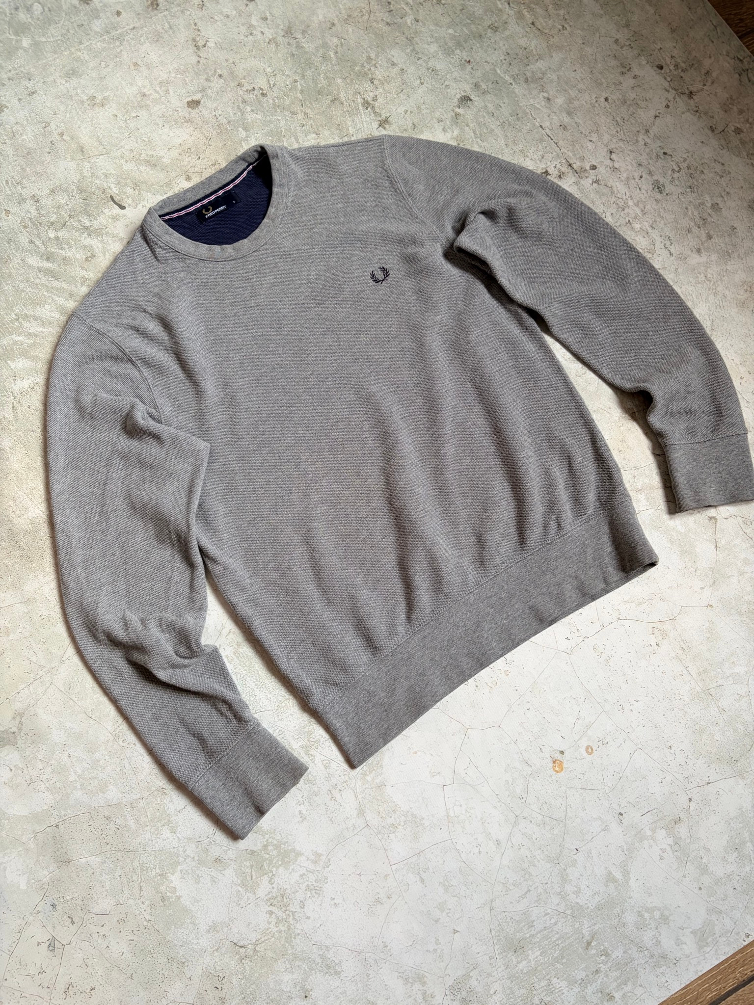 Fred Perry Gray Sweater, миниатюра 4