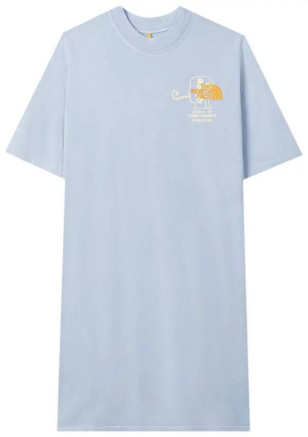 Brain Dead x The North Face T-Shirt dress blue, миниатюра 7