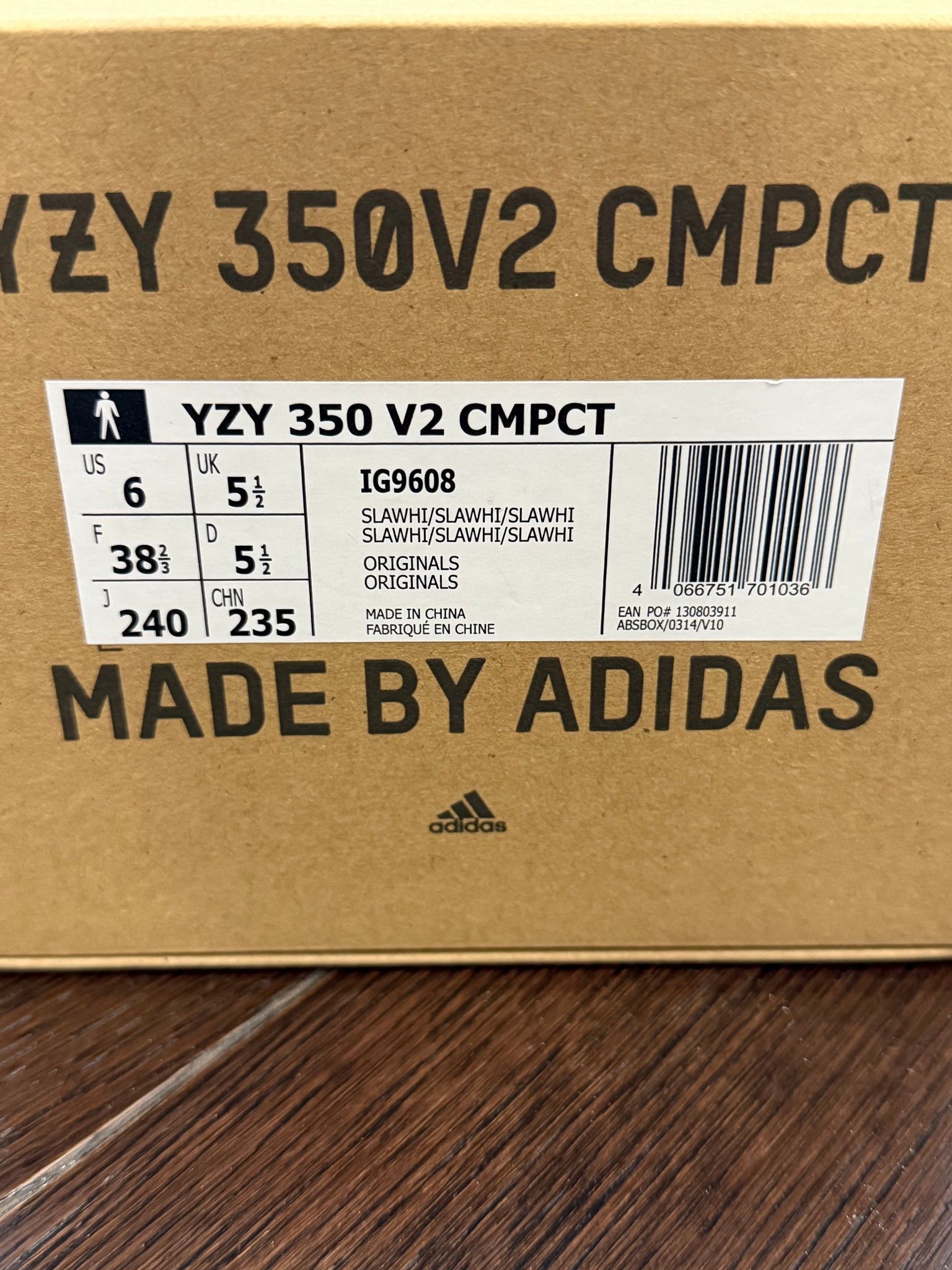 Adidas Yeezy Yeezy 350V2 Cmpct Panda, миниатюра 7