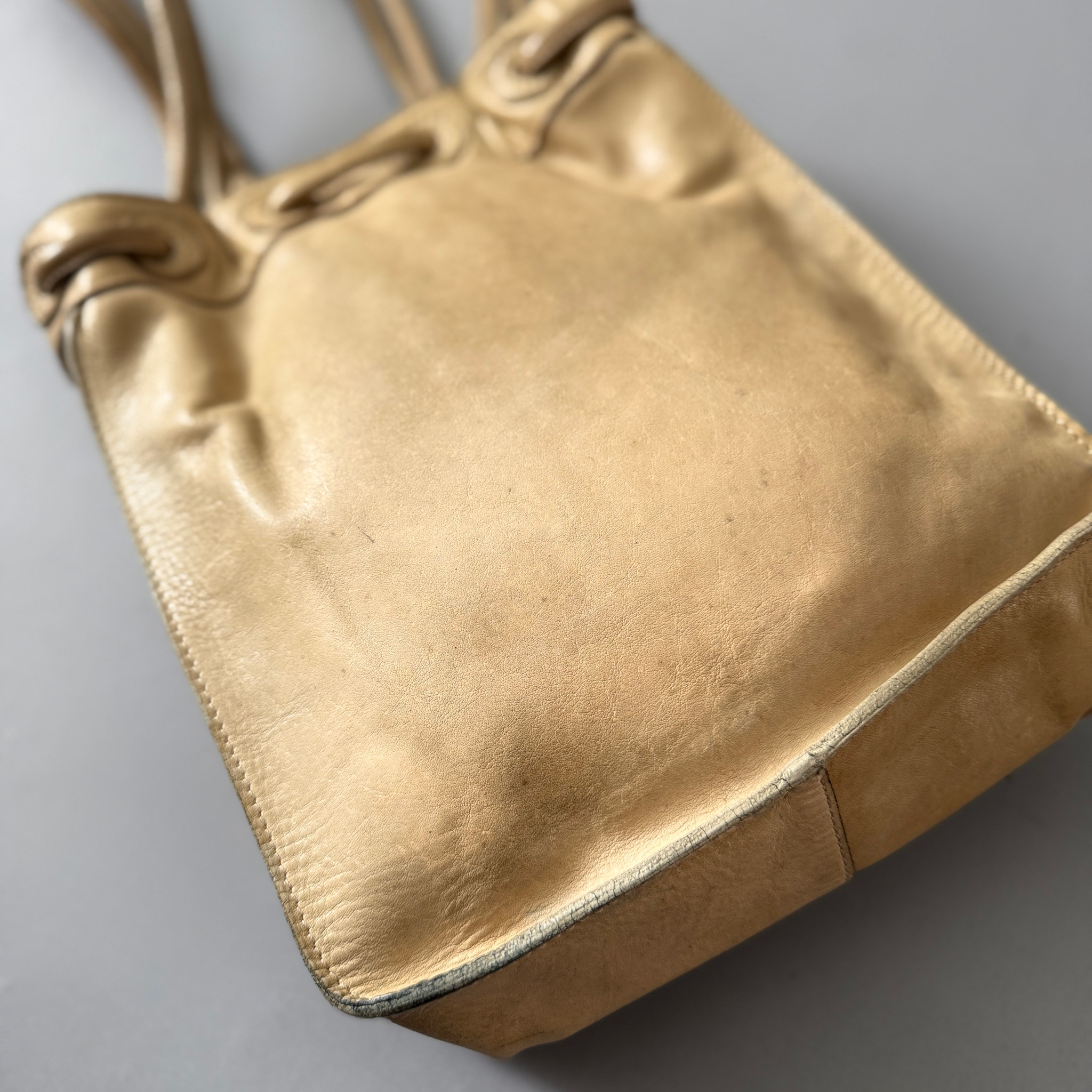 Diesel 2000s Vintage Archival Leather Distressed / Washed Hand Bag, миниатюра 8