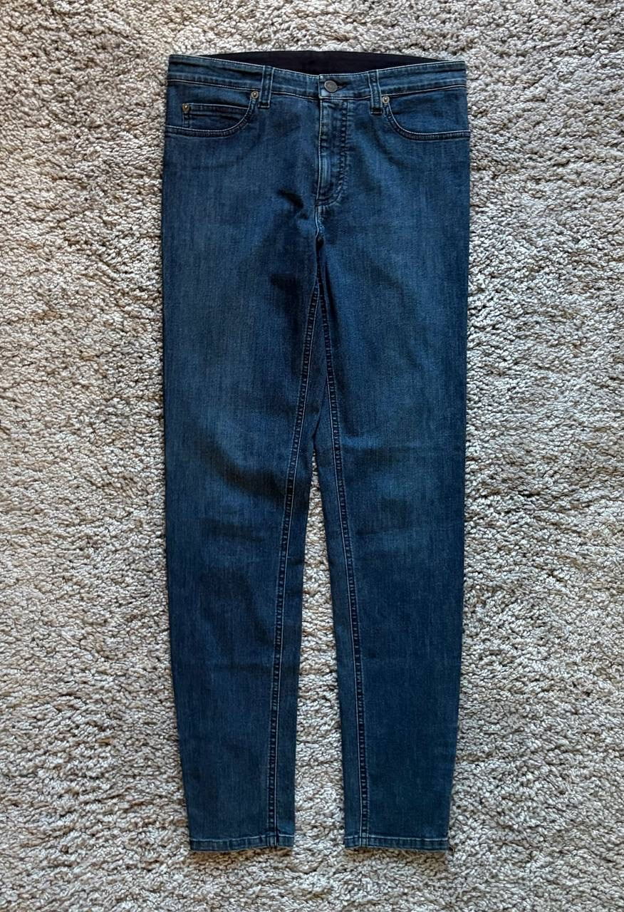 Lanvin Archive Hearts logo zip-down jeans, миниатюра 1