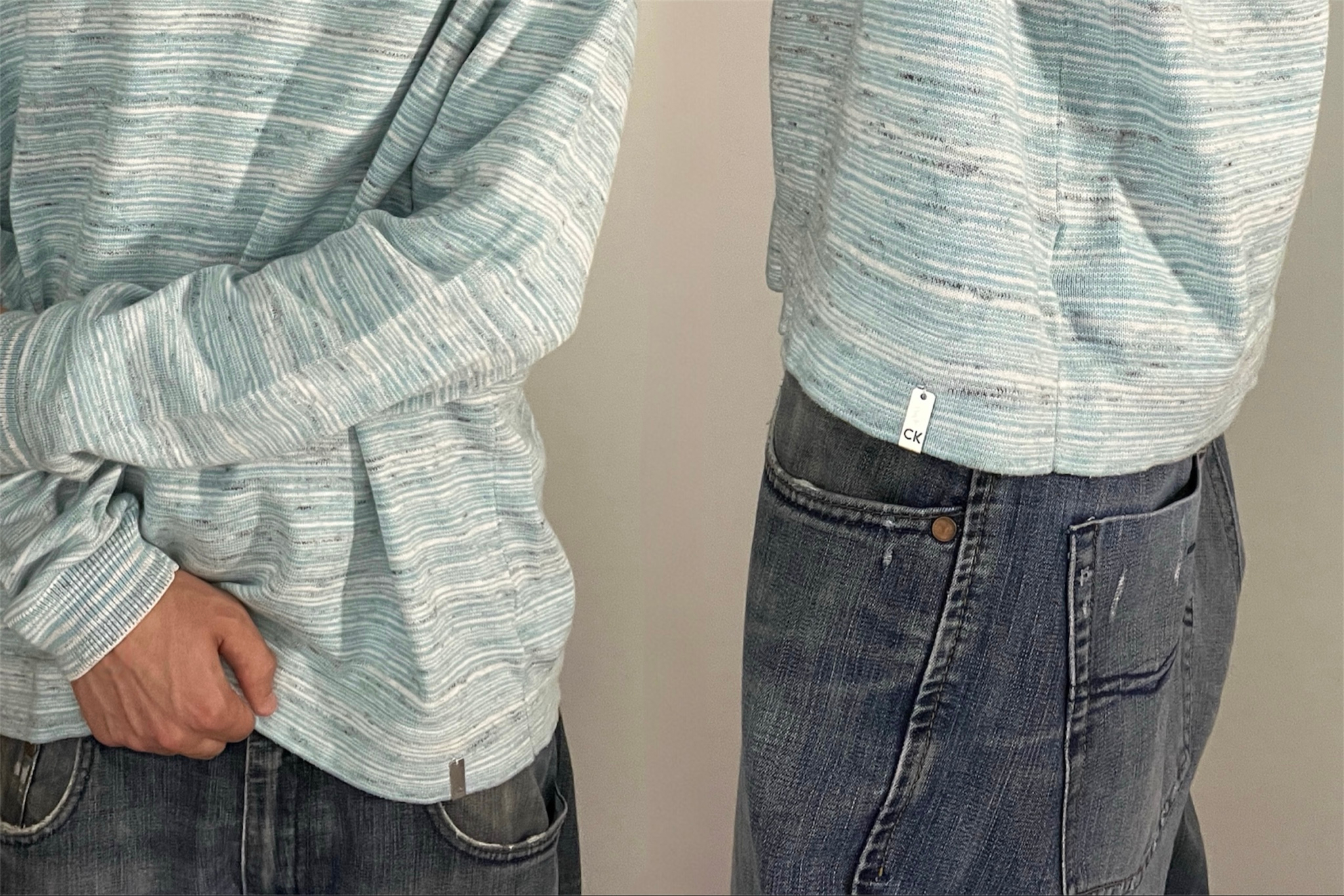 Calvin Klein Хенли лонгслив, миниатюра 4
