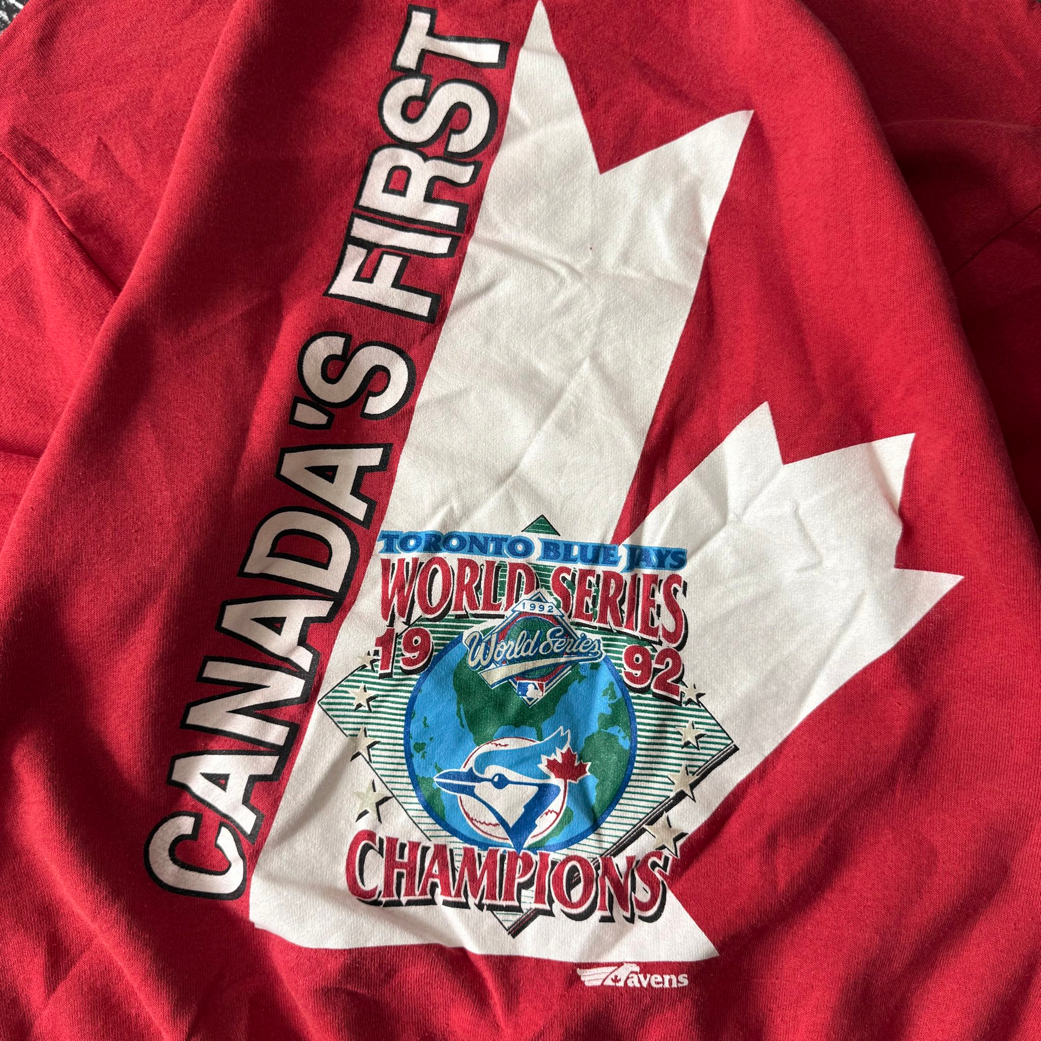Fruit Of The Loom 1992 Toronto Blue Jays Graphic Sweatshirt, миниатюра 4