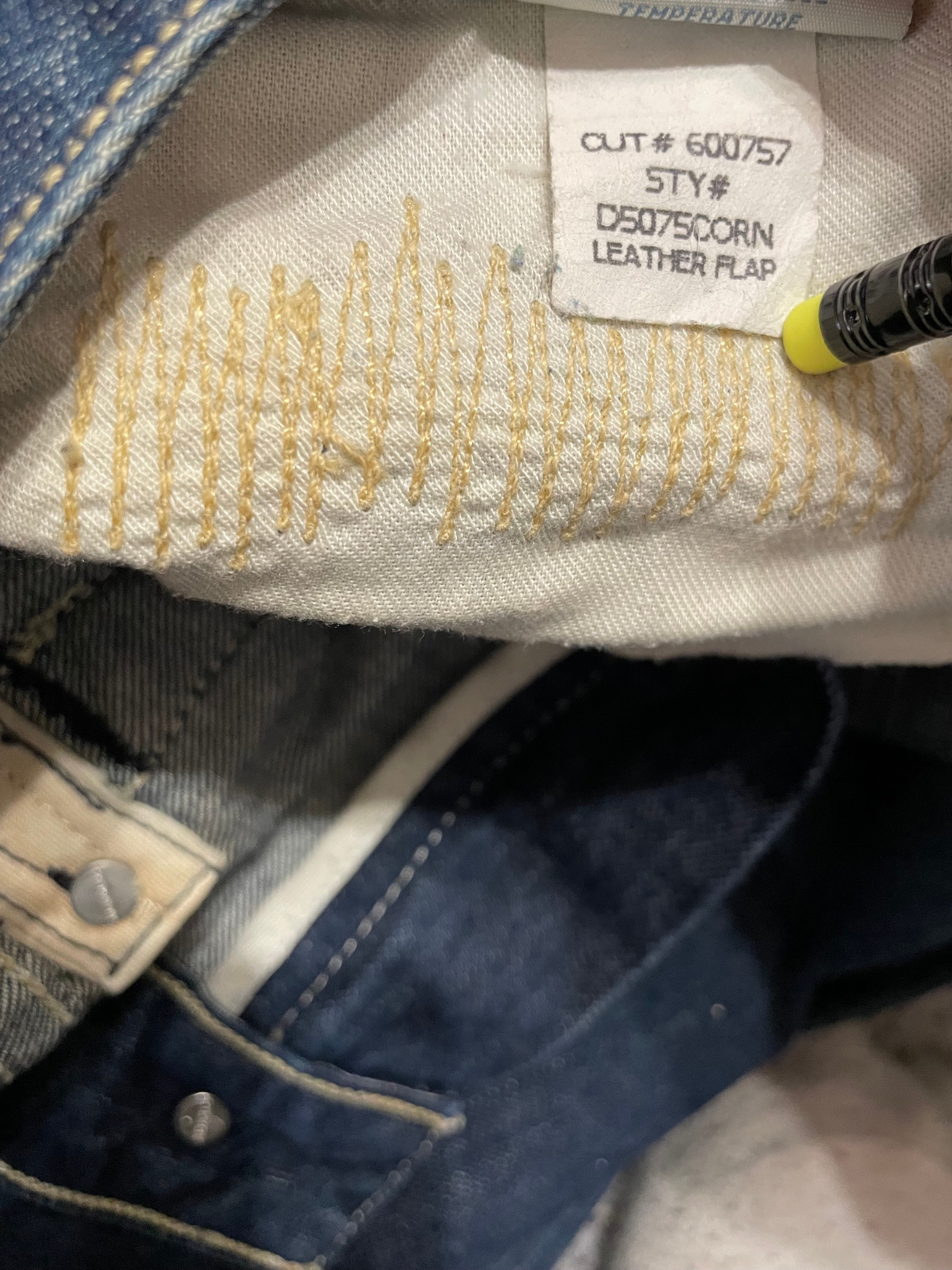 Robin’s jean LEATHER FLAP OG, миниатюра 6