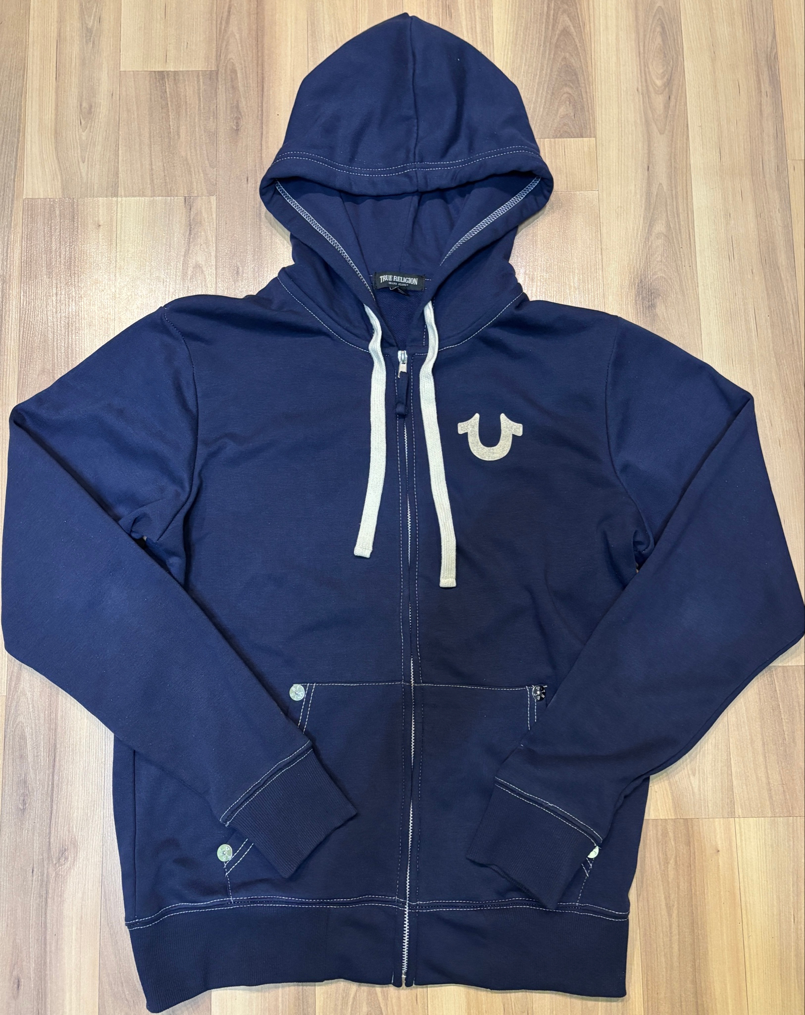 True Religion Classic Logo Zip Hoodie, миниатюра 1