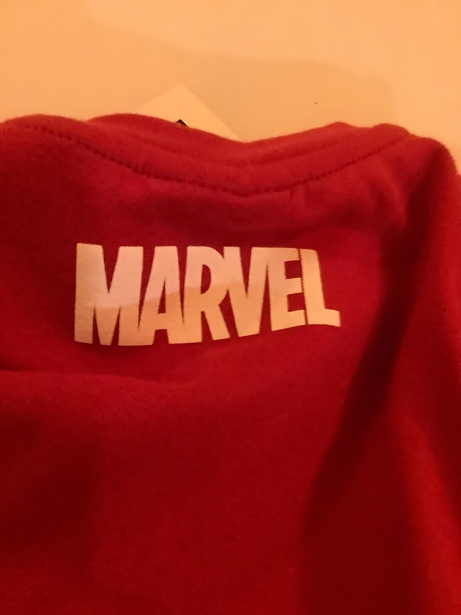 Bershka Приталинная фудболка красная BERSHKA x MARVEL, миниатюра 4