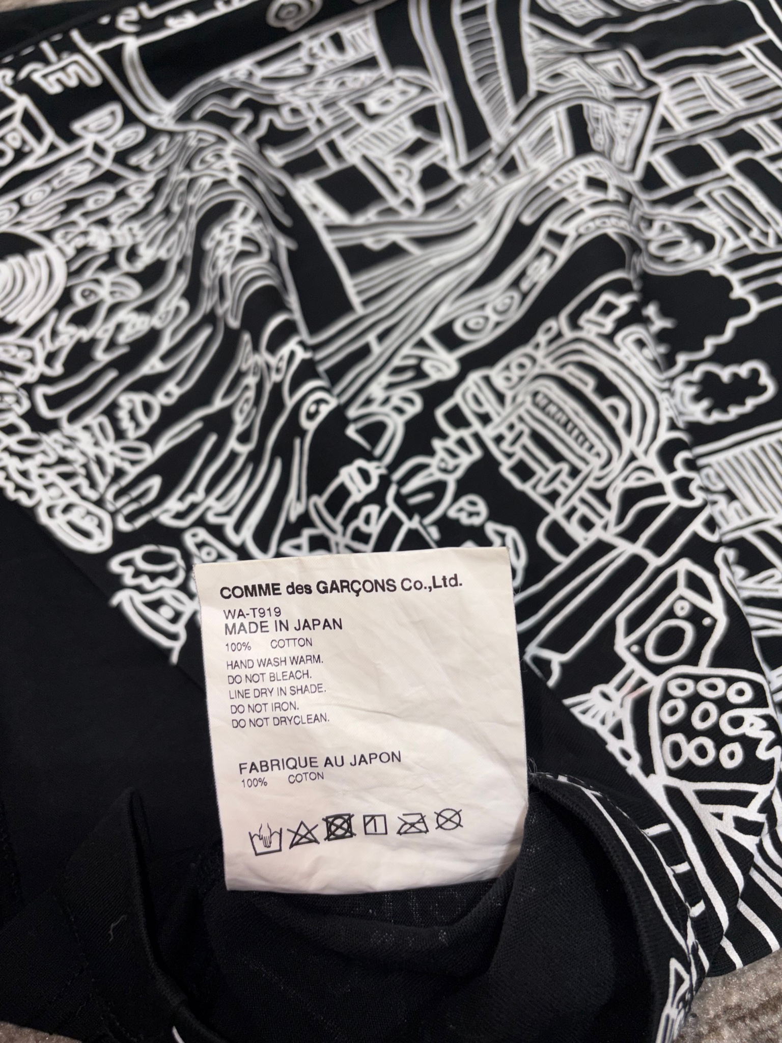 Junya Watanabe watanabe 2018ss City Series Comic T-shirt, миниатюра 4