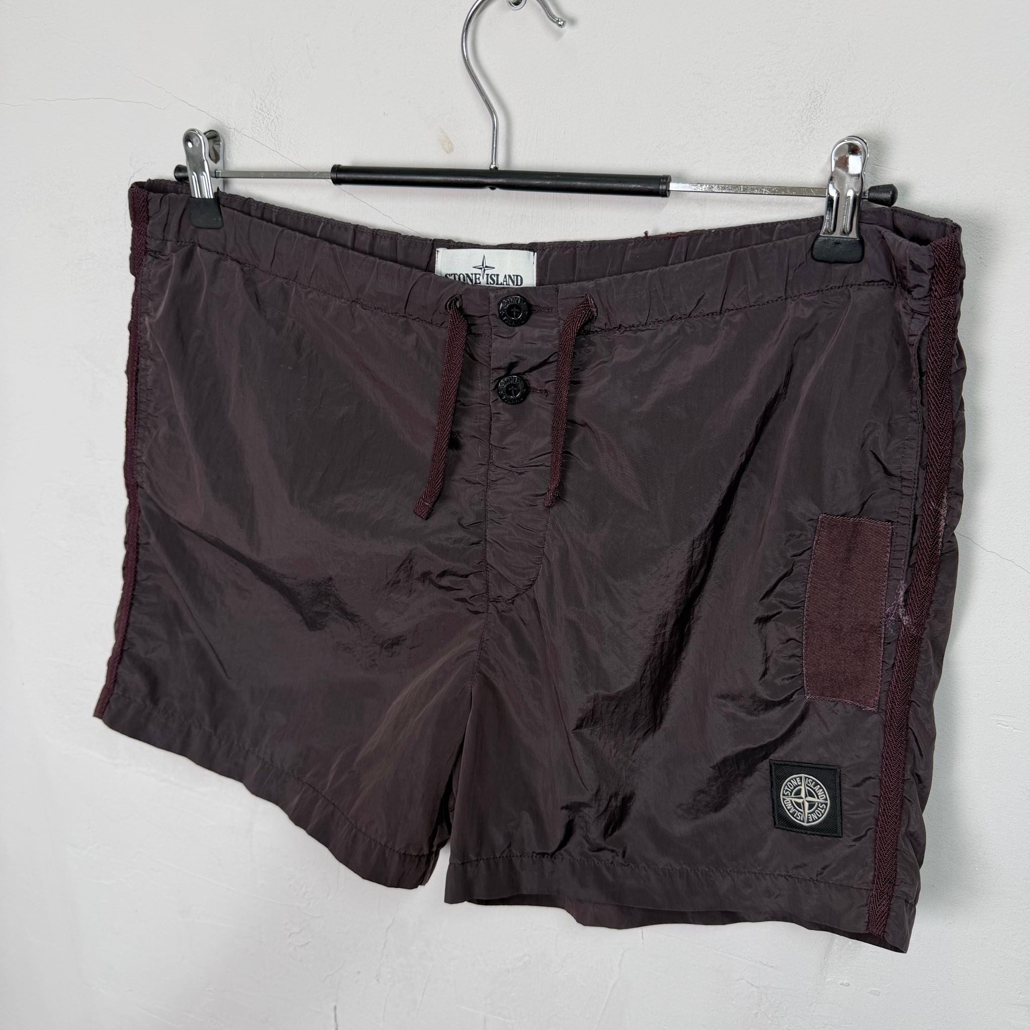 Stone Island Nylon Metal Patch Program Shorts, миниатюра 2