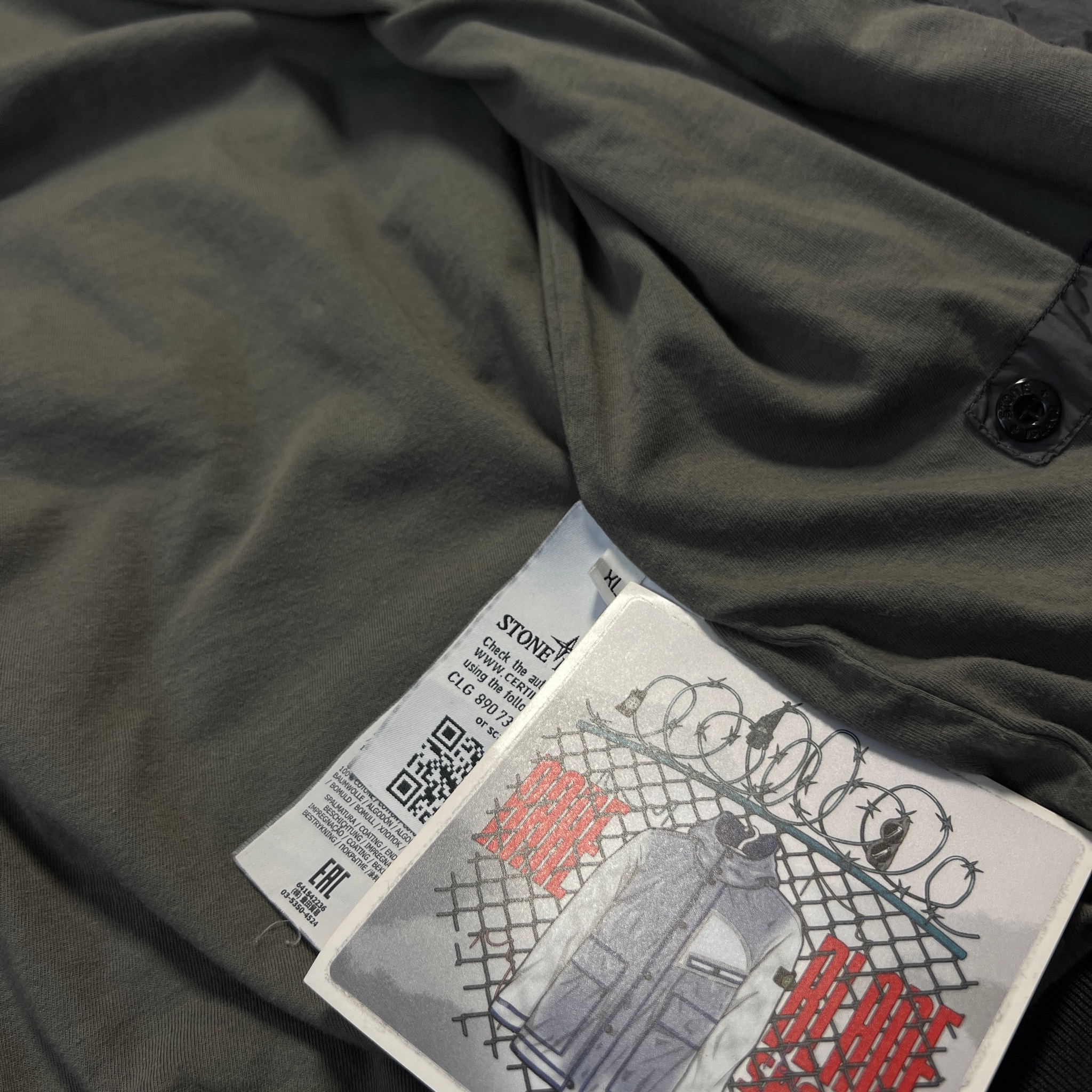 Stone Island GARMENT DYED CRINKLE REPS NY Jacket, миниатюра 8