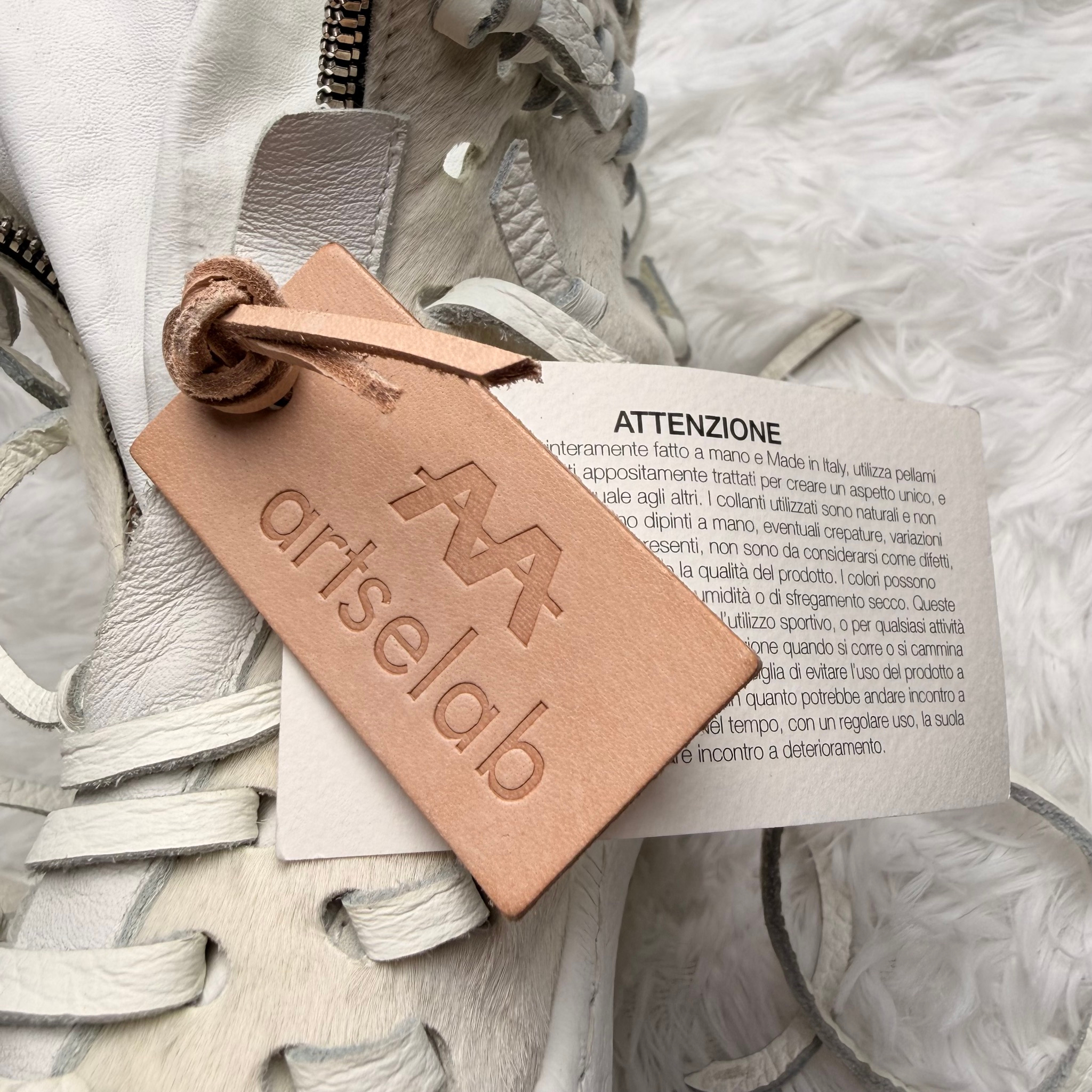 Artselab Pony Hair White Sneakers, миниатюра 13