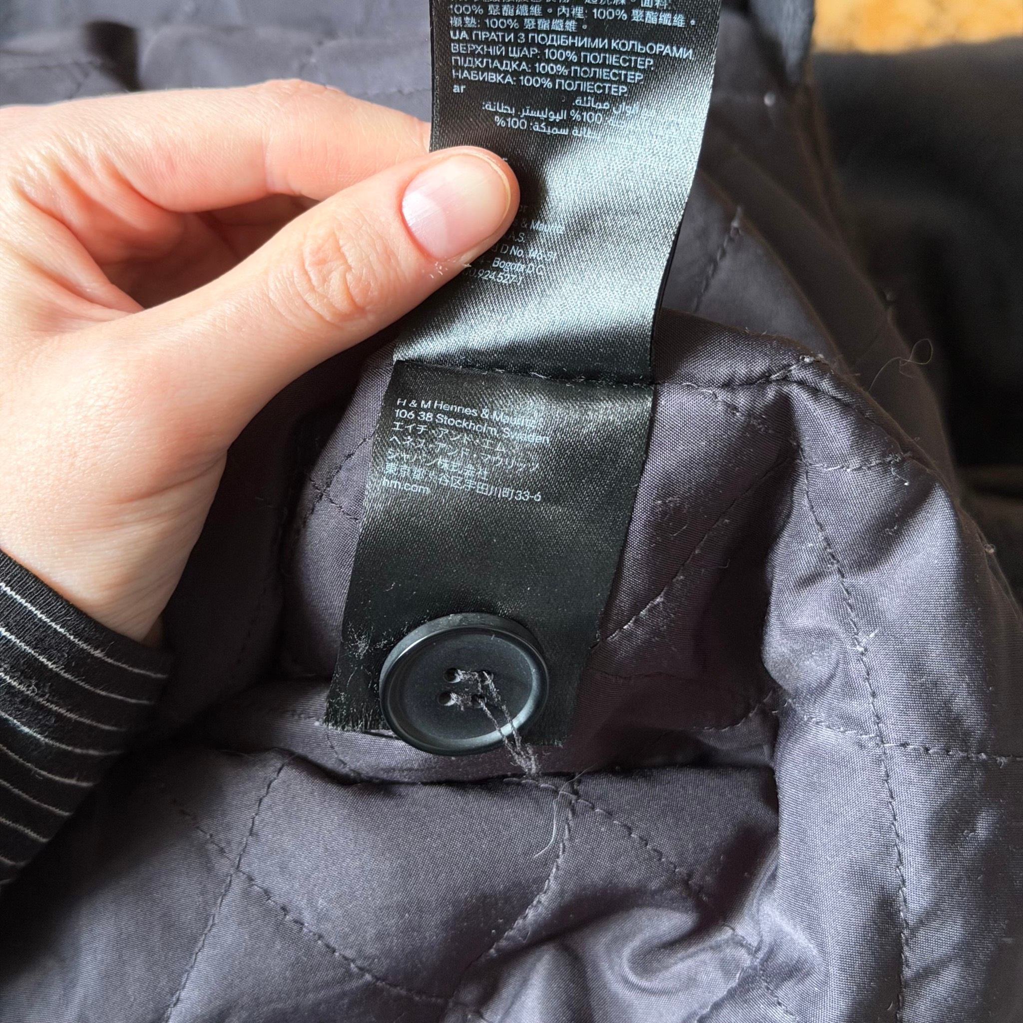 Kangol H&M Lined Button Up Jacket Shacket, миниатюра 8