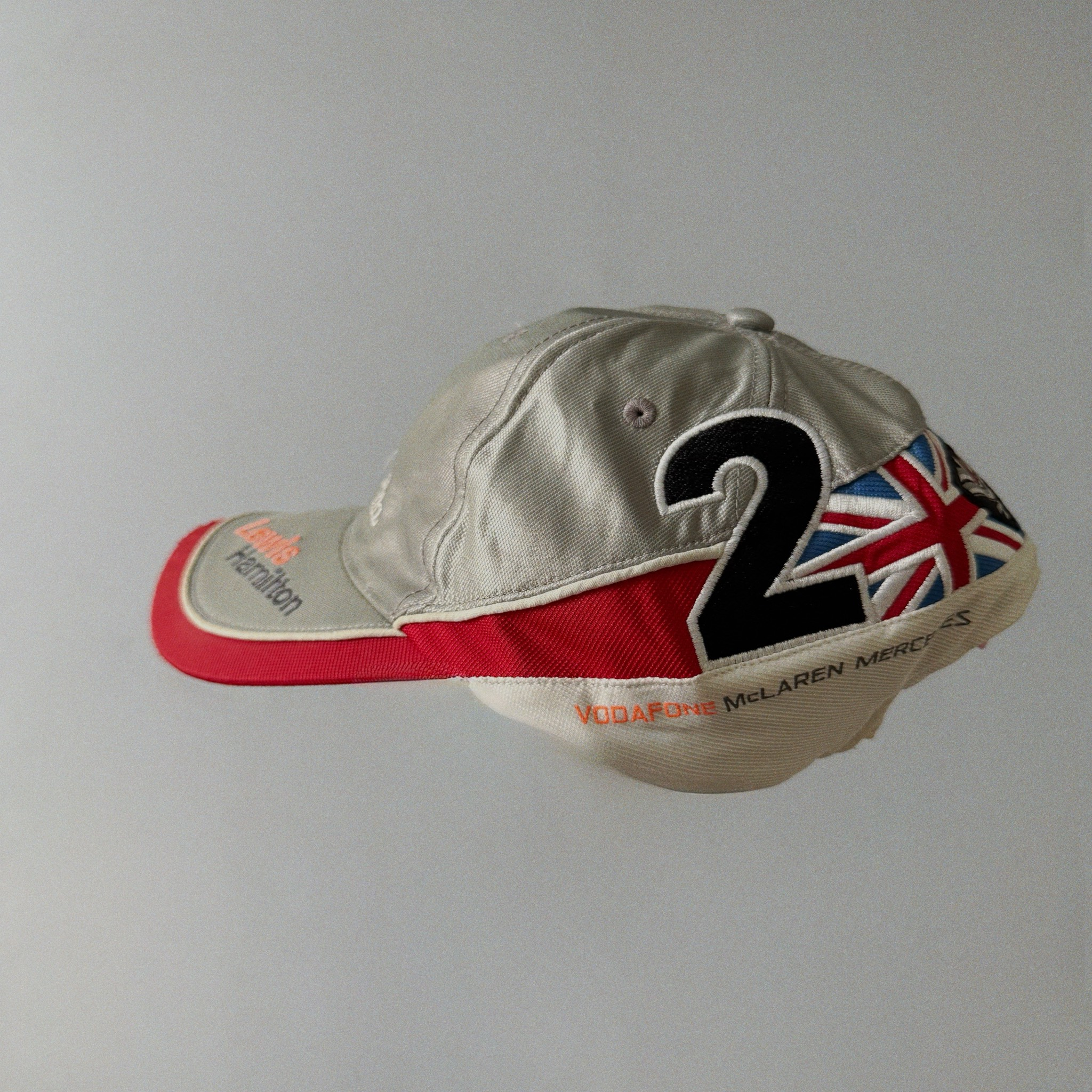 Mercedes Benz 2000s Vintage Lewis Hamilton Racing Cap, миниатюра 3