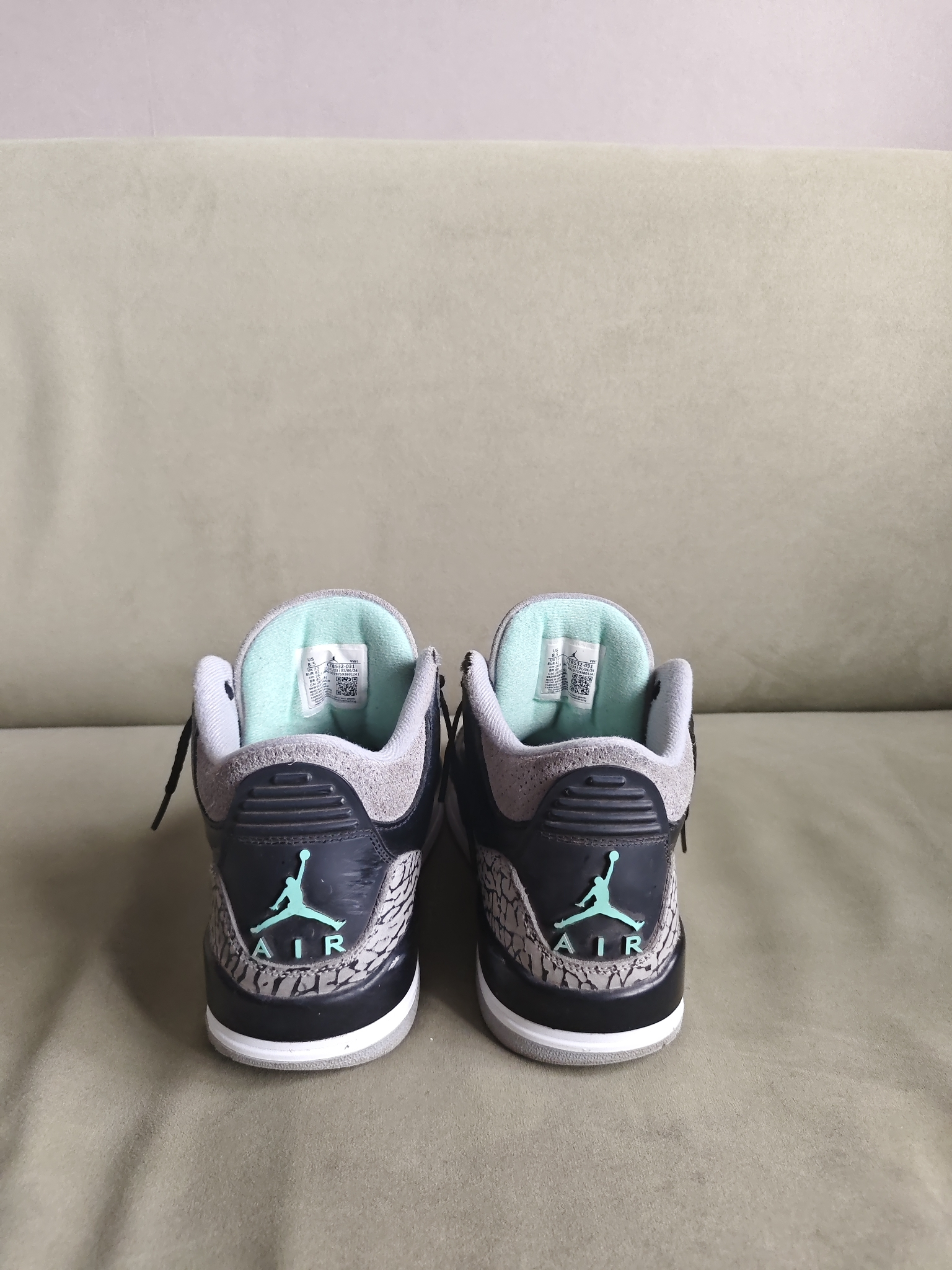 Air Jordan 3 Green Glow, миниатюра 2