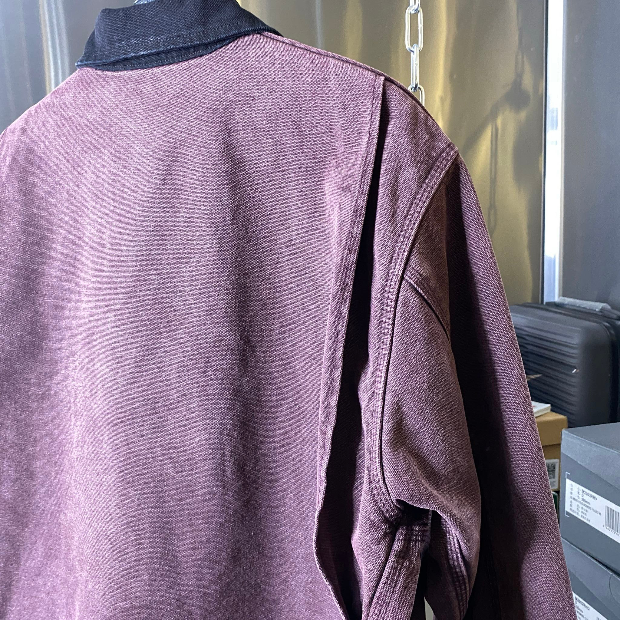 CARHARTT DETROIT JACKET BURGUNDY, миниатюра 10