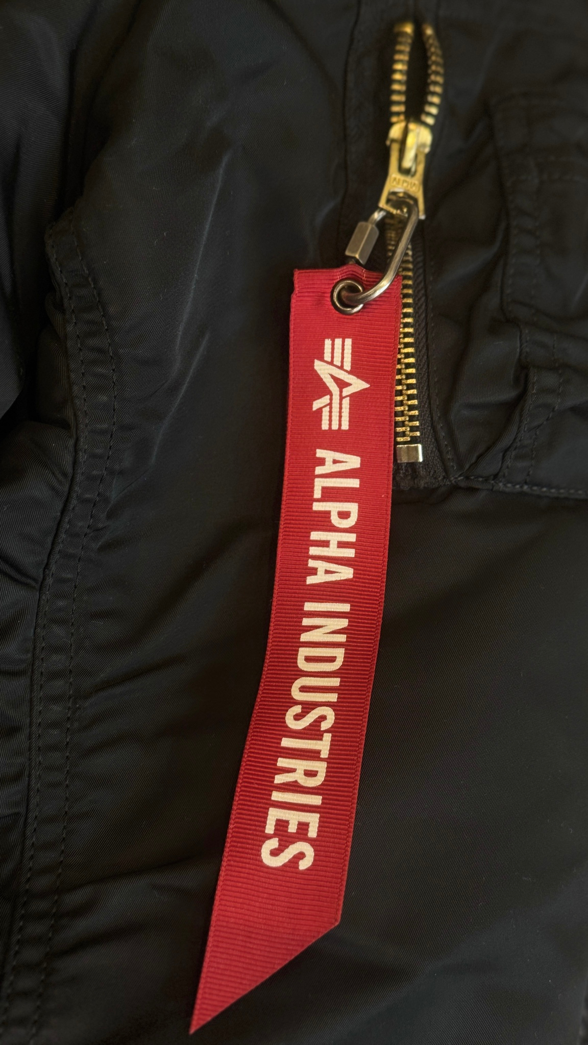 Alpha Industries MA-1 BLOOD CHIT (BLACK), миниатюра 4