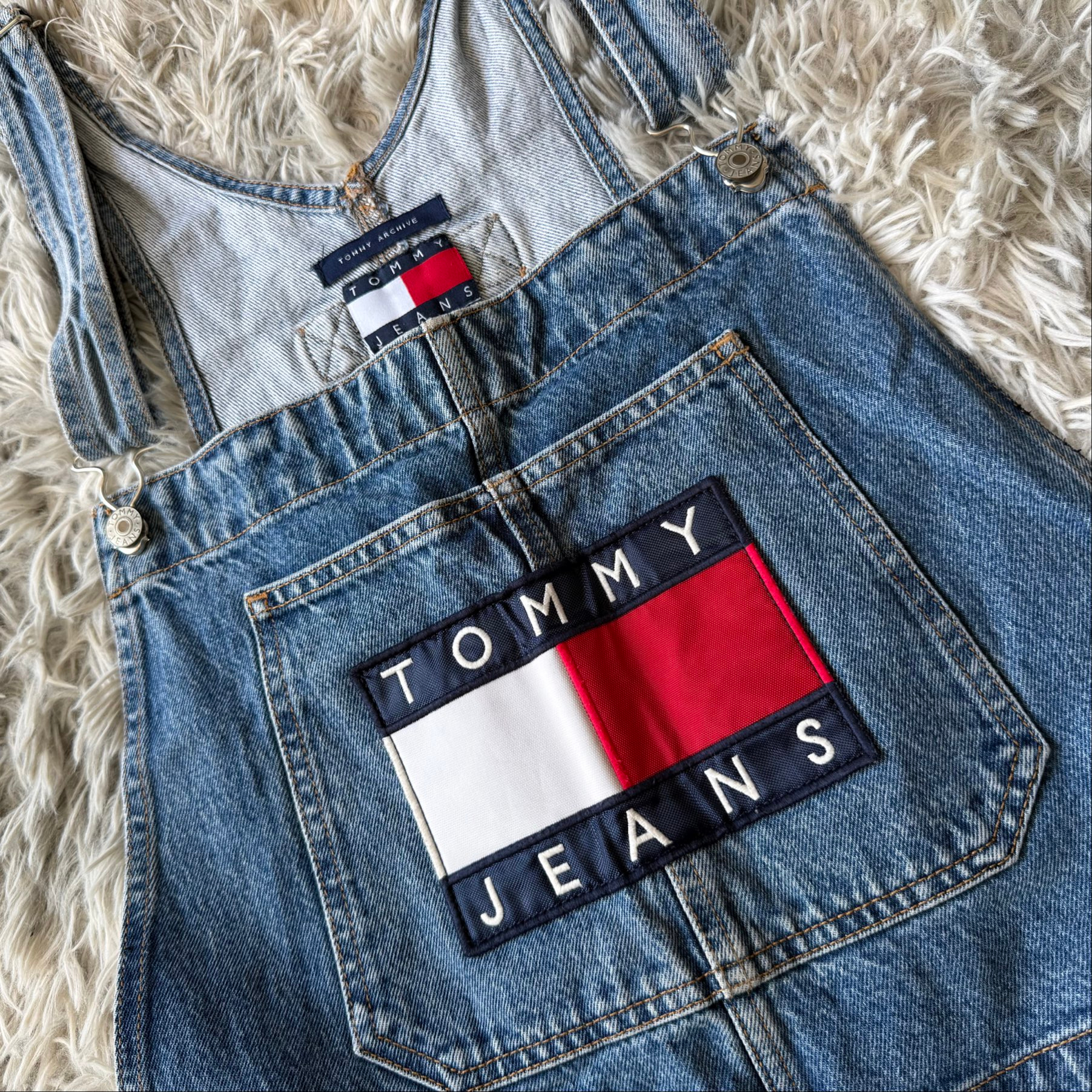 Tommy Jeans Джинсовый комбинезон, миниатюра 4
