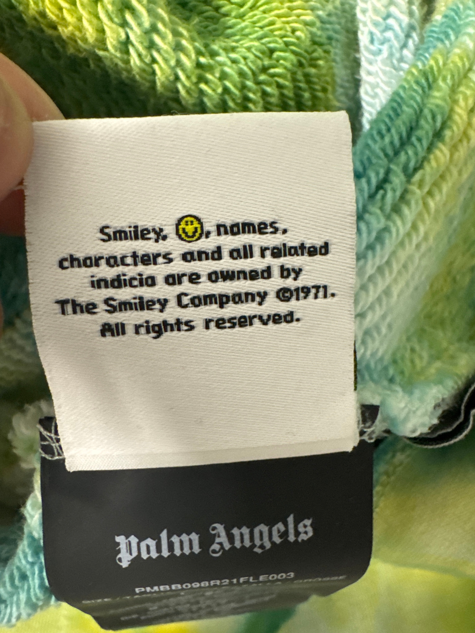 Palm Angels Tie Dye Burning Head Hoodie, миниатюра 9