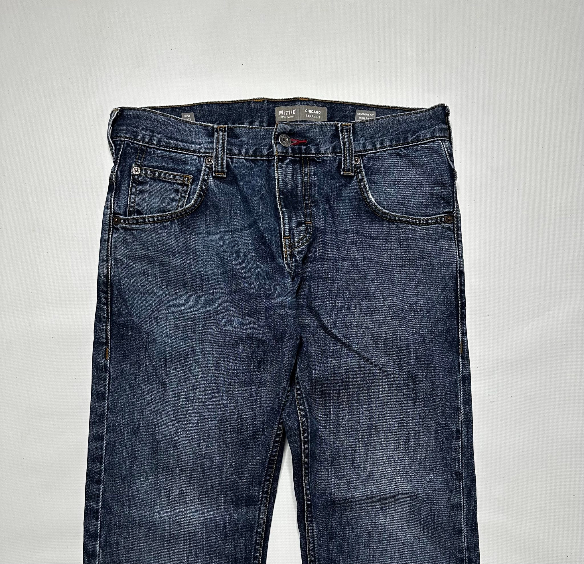 Mustang Straight dark blue jeans, миниатюра 6
