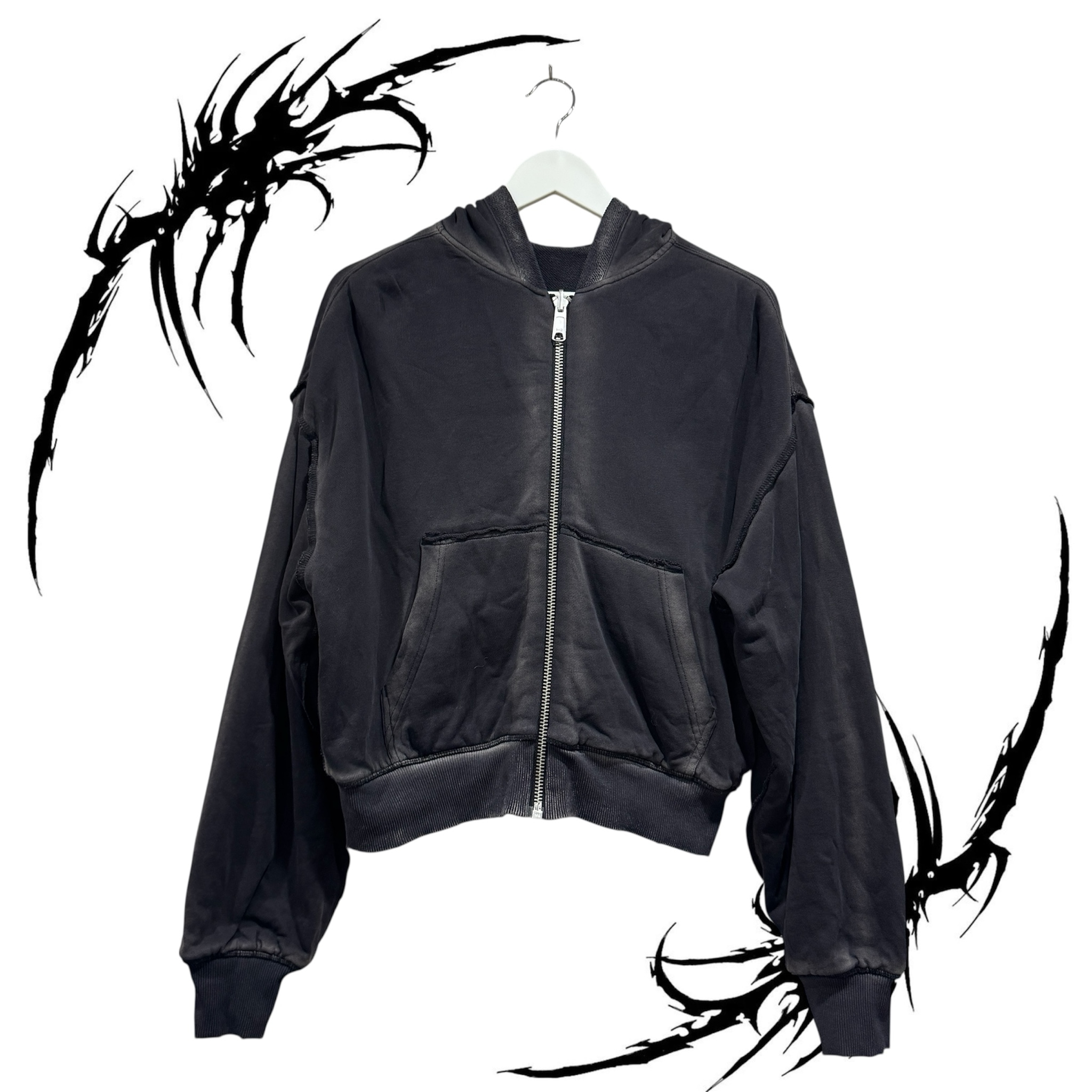 heron preston reversible zip-though hoodie, миниатюра 3