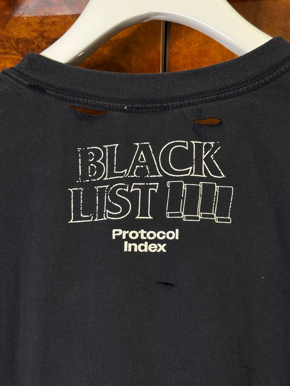 Protocol Index BLACKLIST Washed Black T-shirt, миниатюра 5