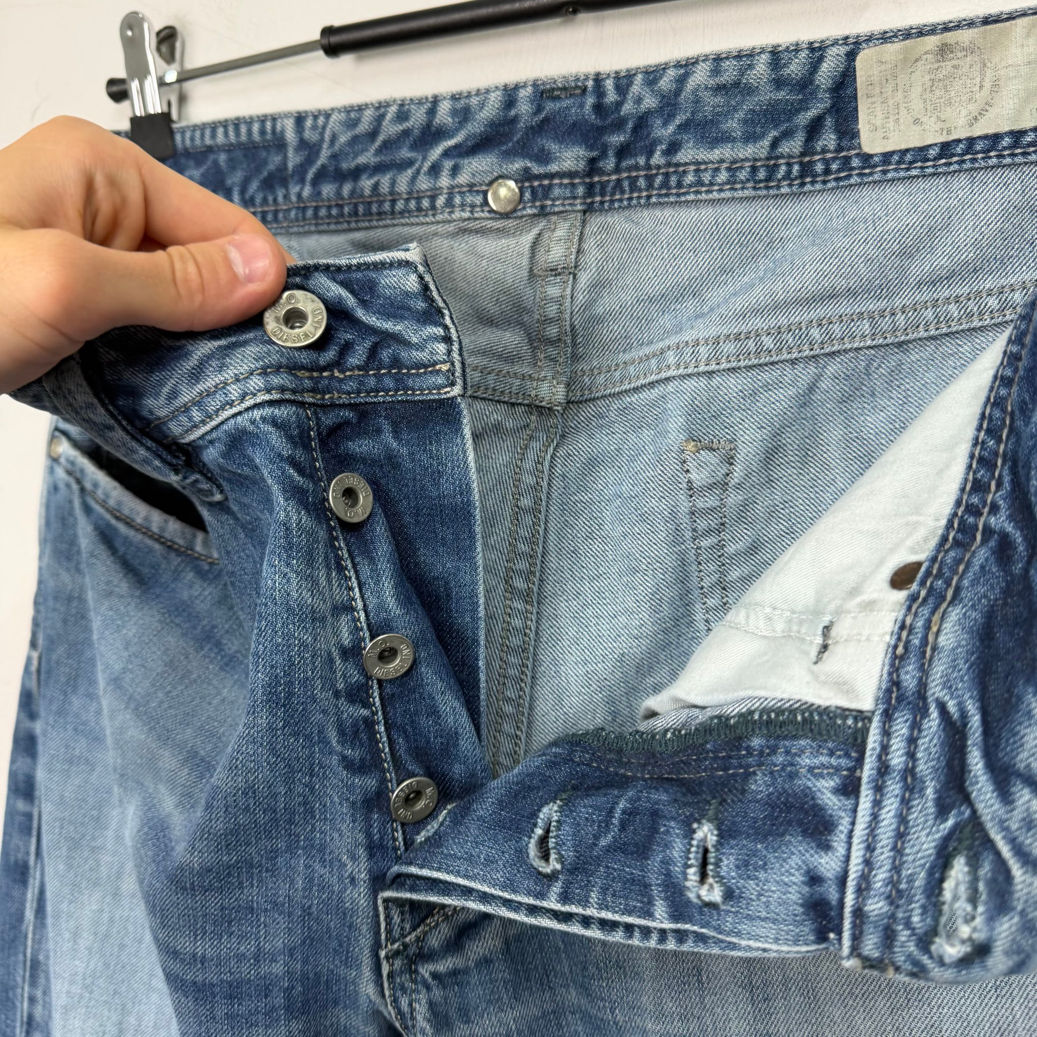 Diesel Vintage Larkee Distressed Jeans Straight, миниатюра 8