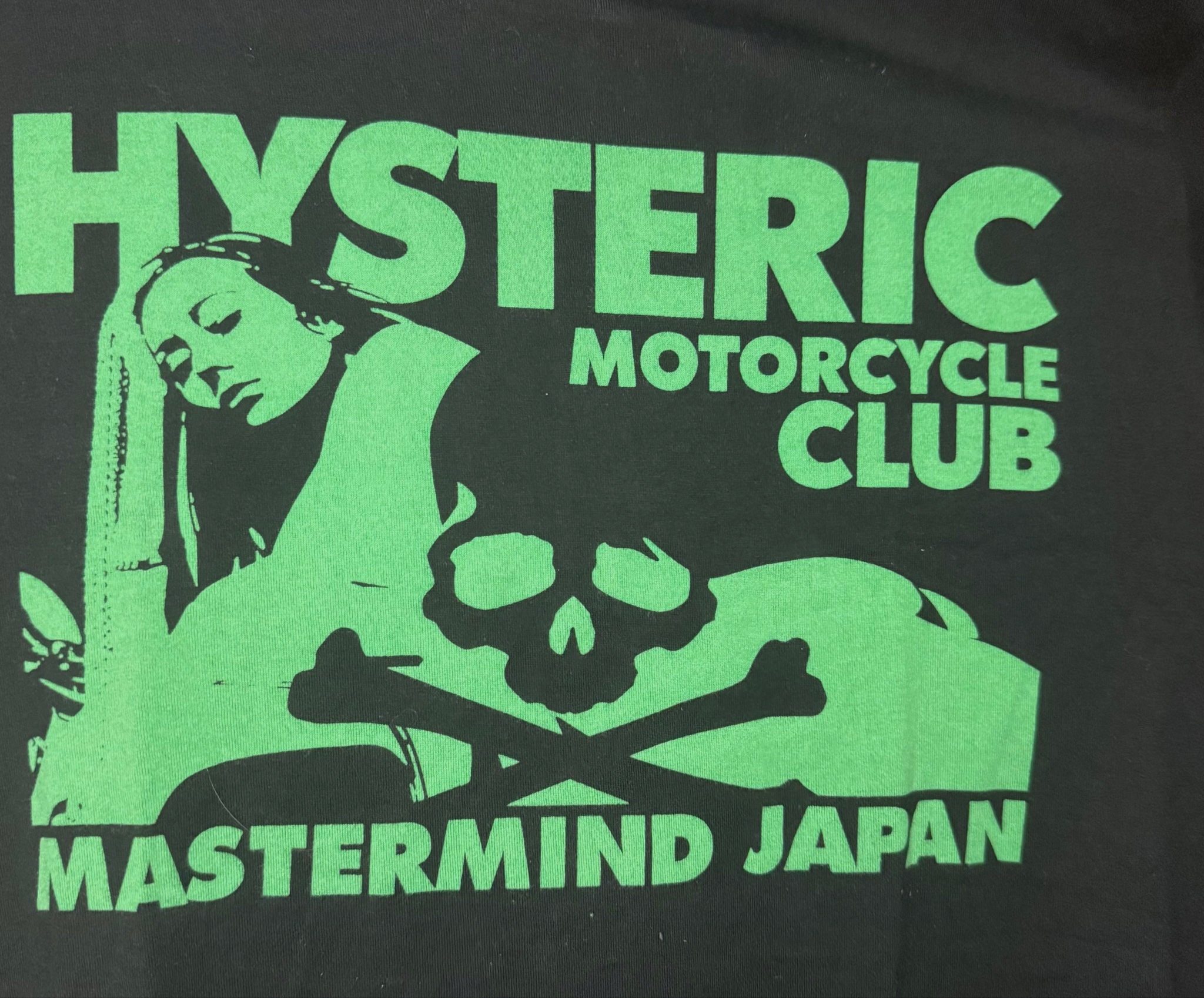Hysteric Glamour x Mastermind Japan Футболка Черная, миниатюра 4