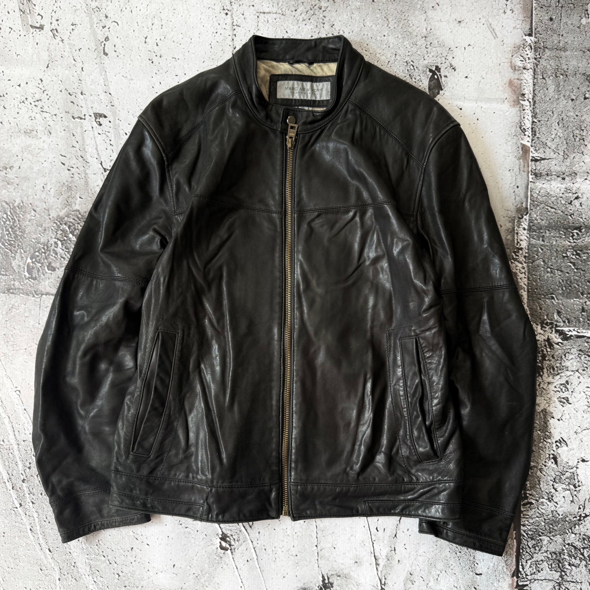 Marc New York / Andrew Marc 2000s Vintage Leather Jacket, миниатюра 1