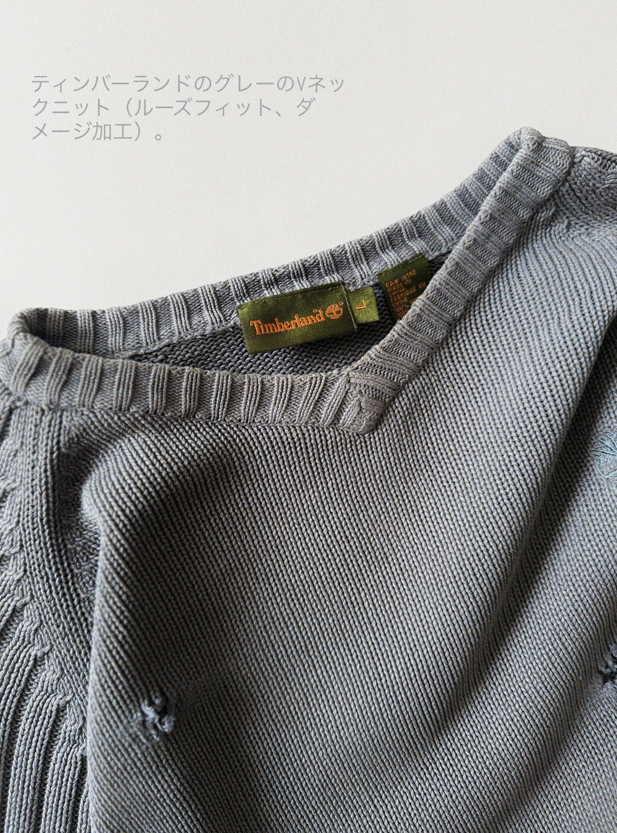 Timberland 1990s Vintage Matrix The Real World Zion Distressed Sweater, миниатюра 6