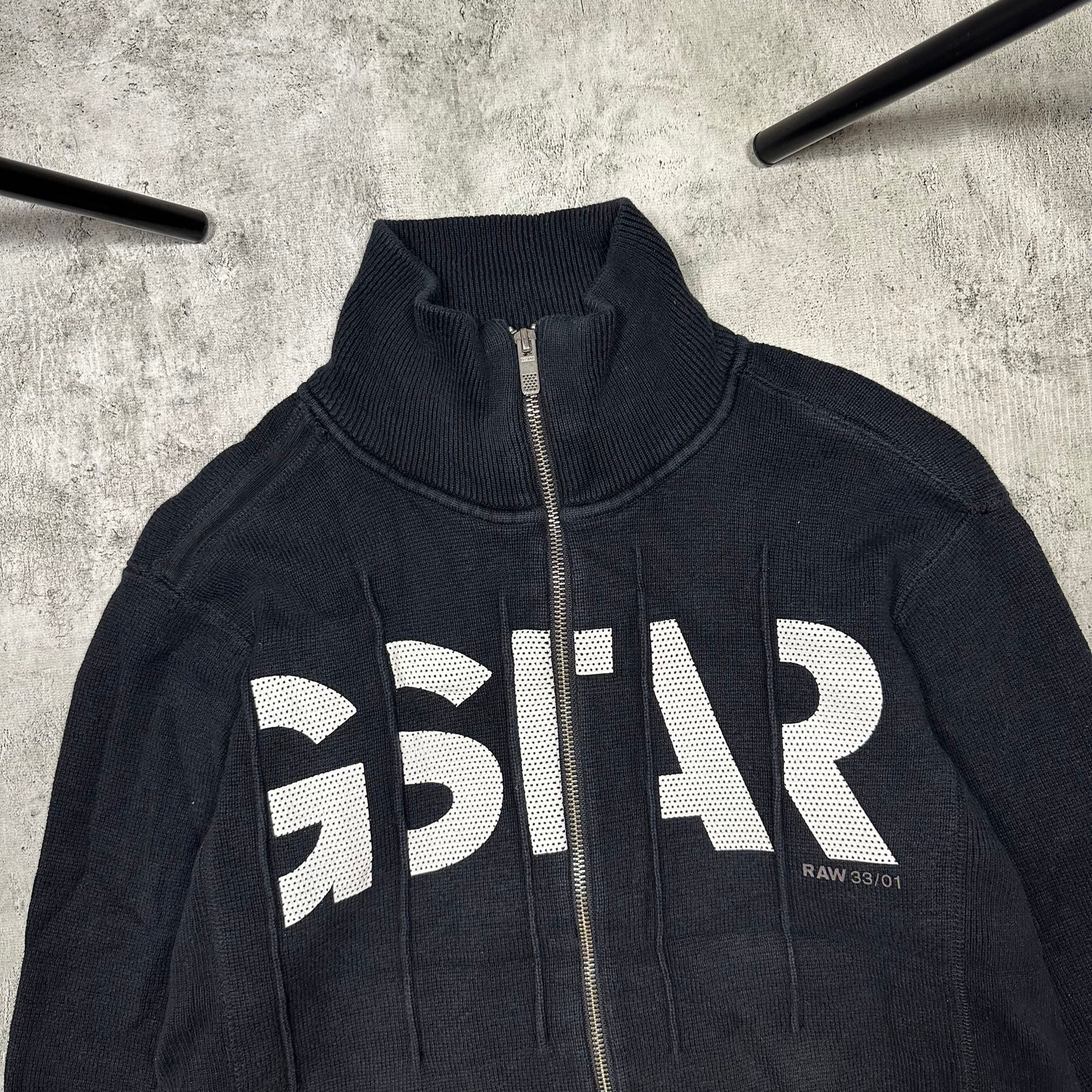 G Star Raw Black zip up sweatshirt pullover, миниатюра 9