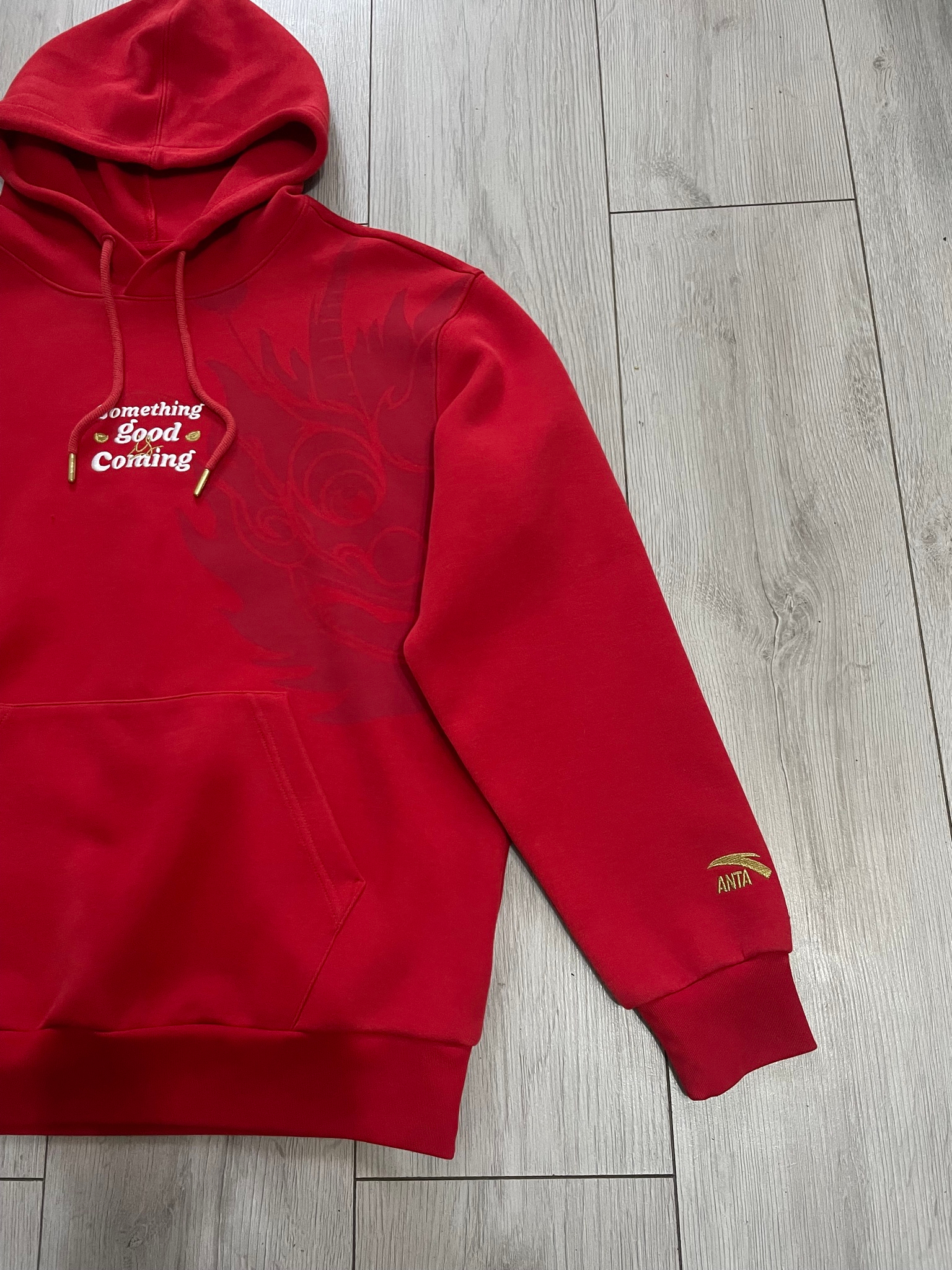 Anta Big Dragon Print Hoodie, миниатюра 1