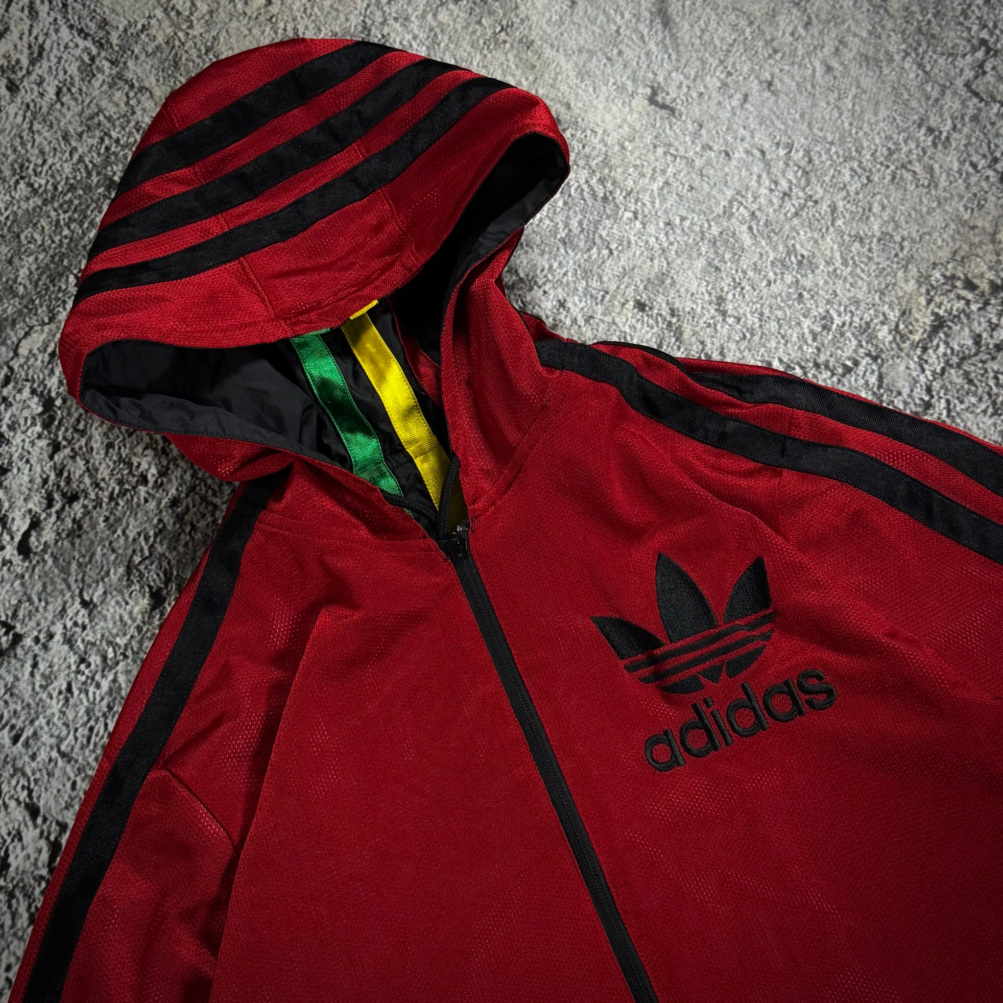 Adidas Reversible Rasta Windbreaker Jacket, миниатюра 12