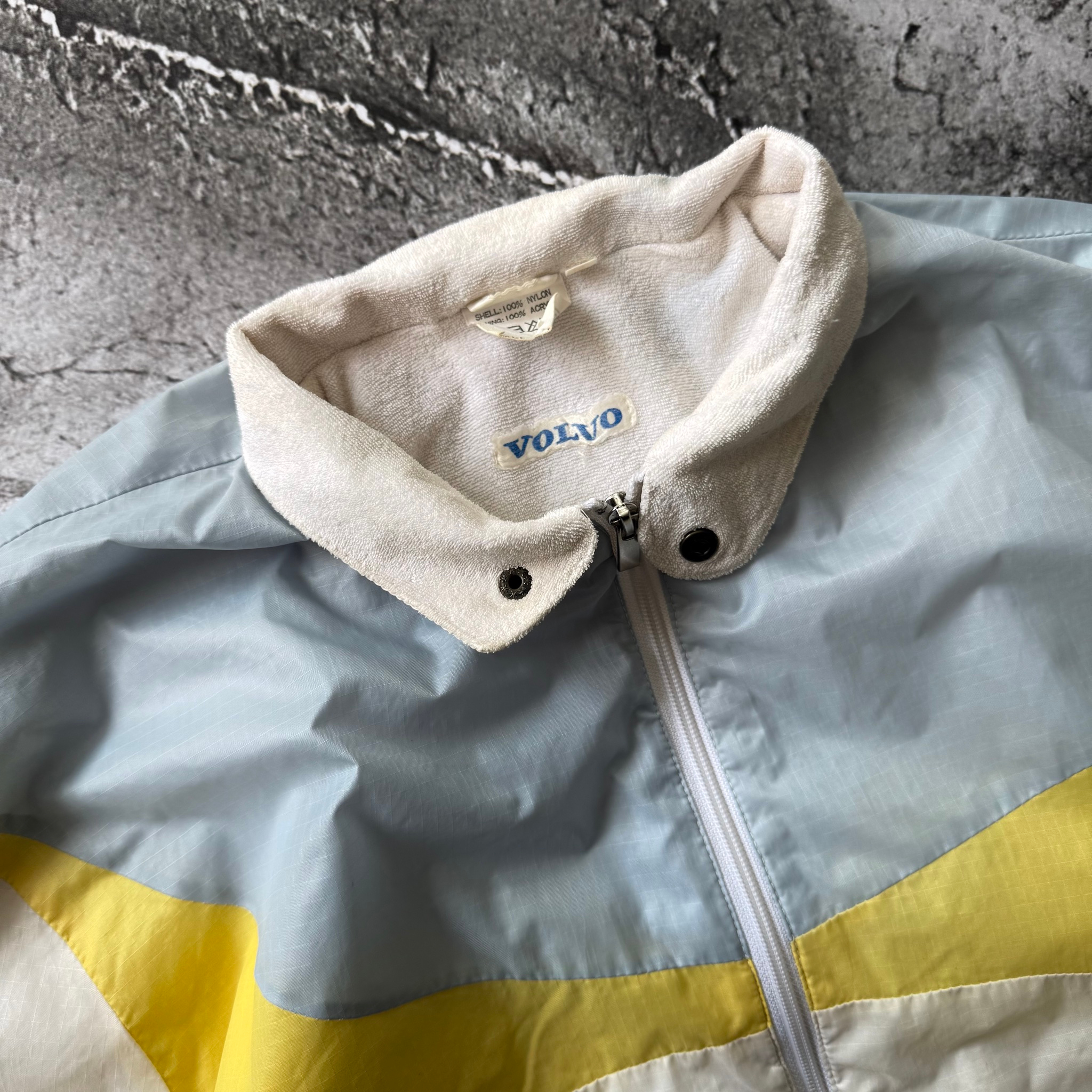 Volvo 1980s Vintage Japan Colorblock Windbreaker Jacket, миниатюра 7