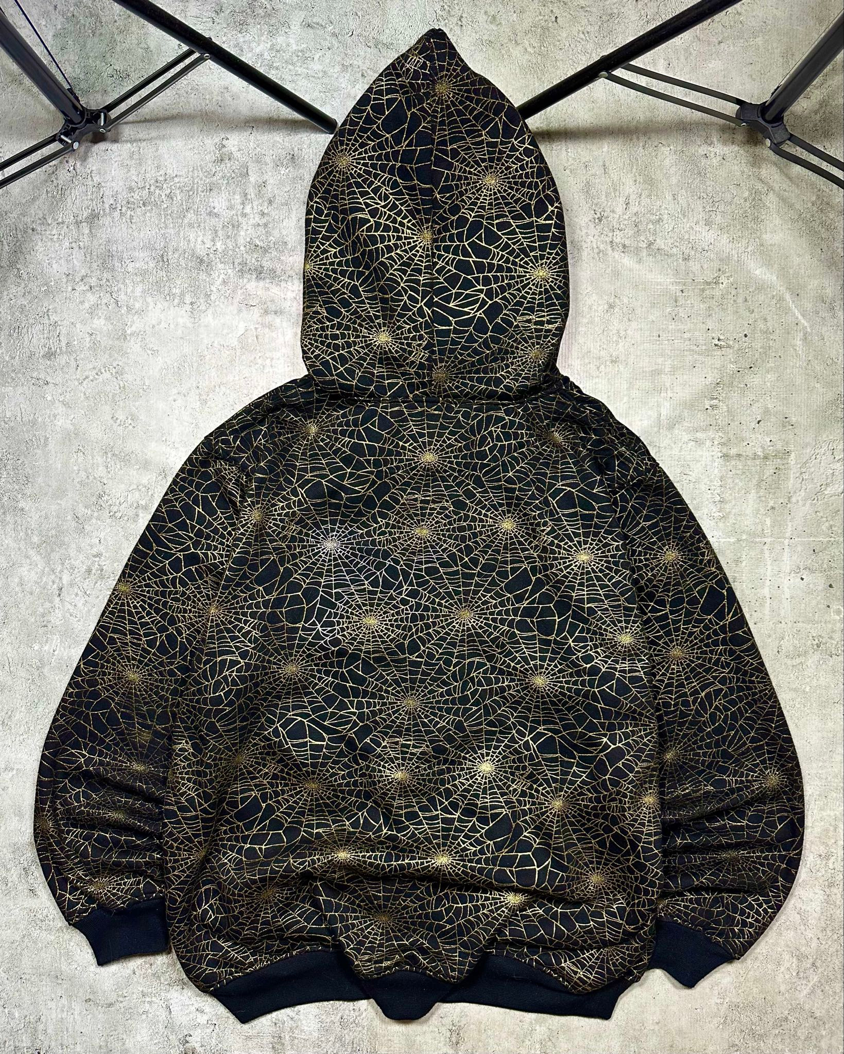 Raw Blue Black gold spider full zip hoodie, миниатюра 10
