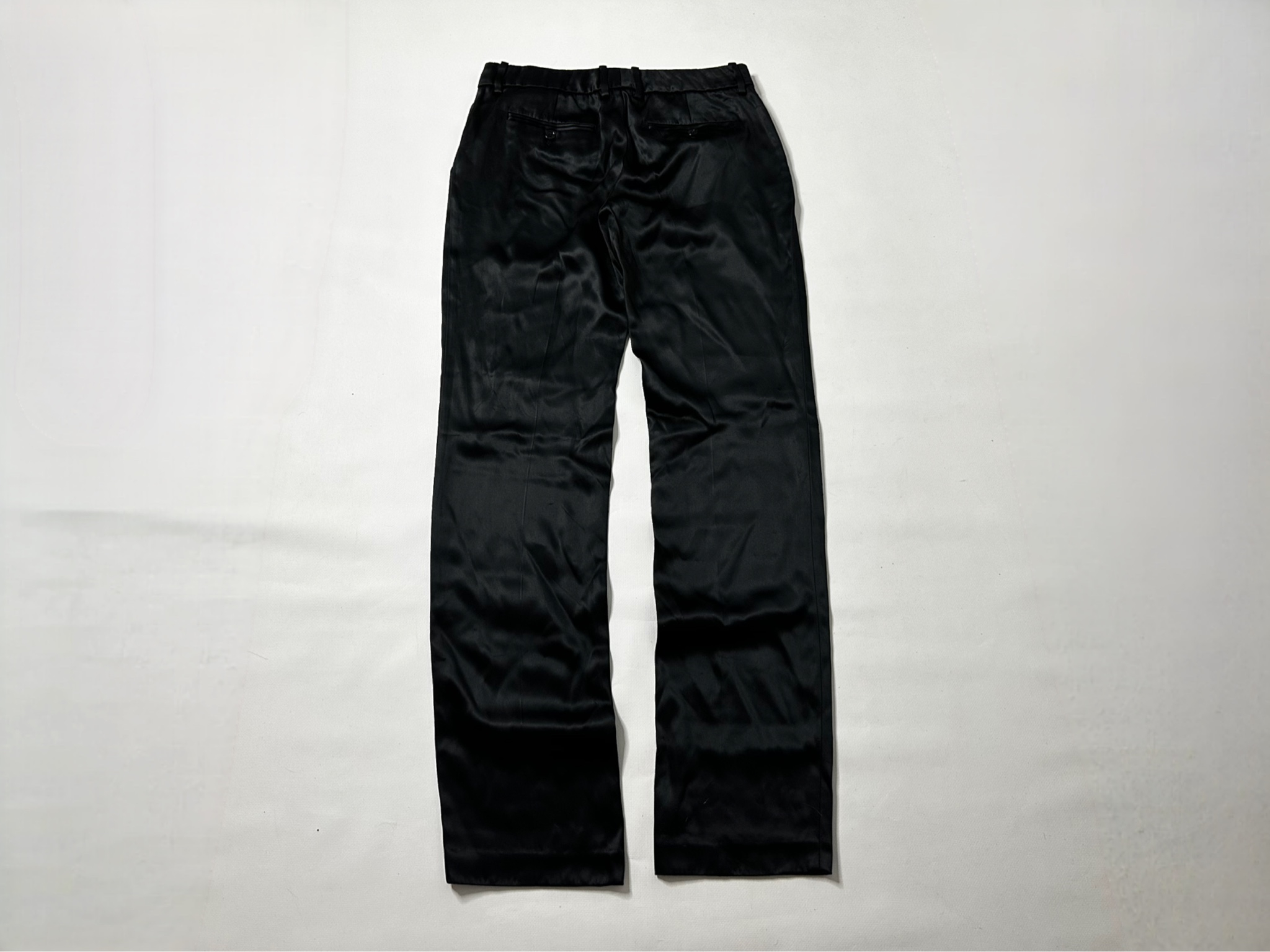 Dolce & Gabbana Vintage Satin black trousers, миниатюра 2