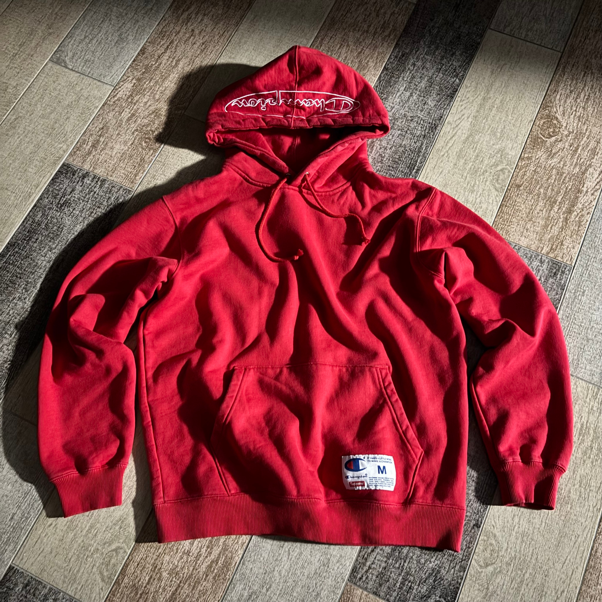 Supreme x Champion Outline Hooded Sweatshirt, миниатюра 1